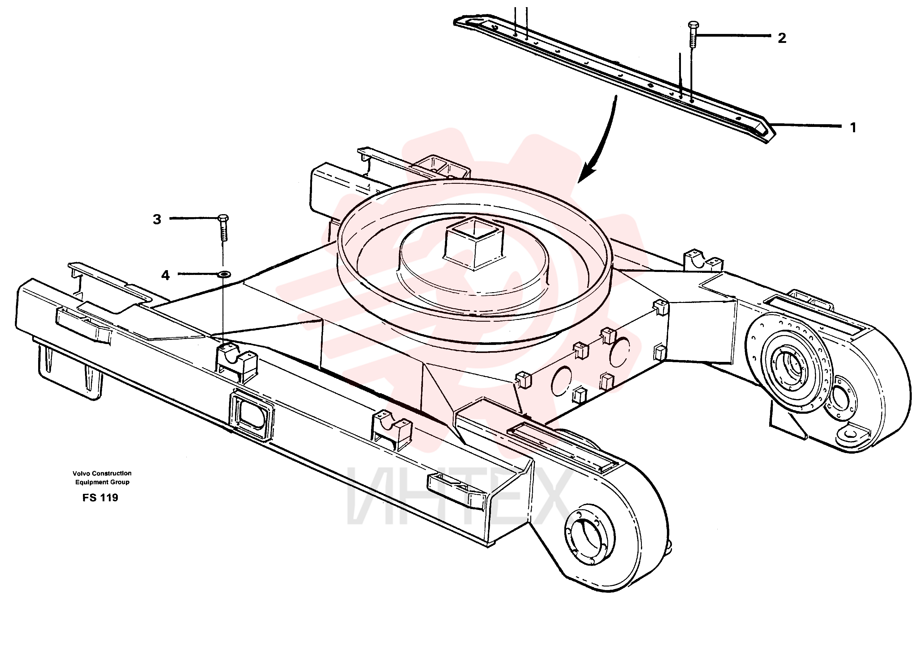 Slide rail VOE 14241282