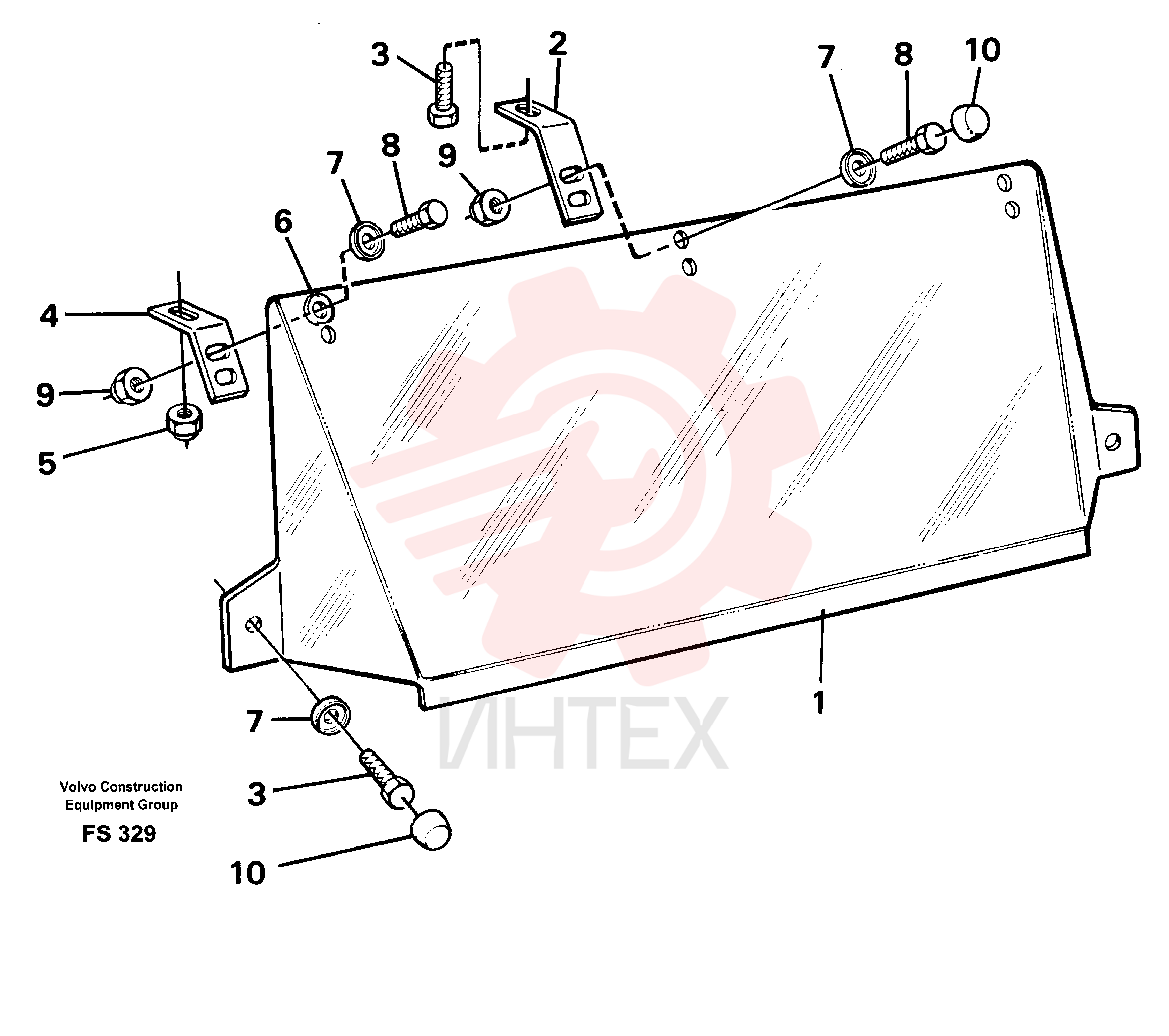 Sun visor VOE 14250507