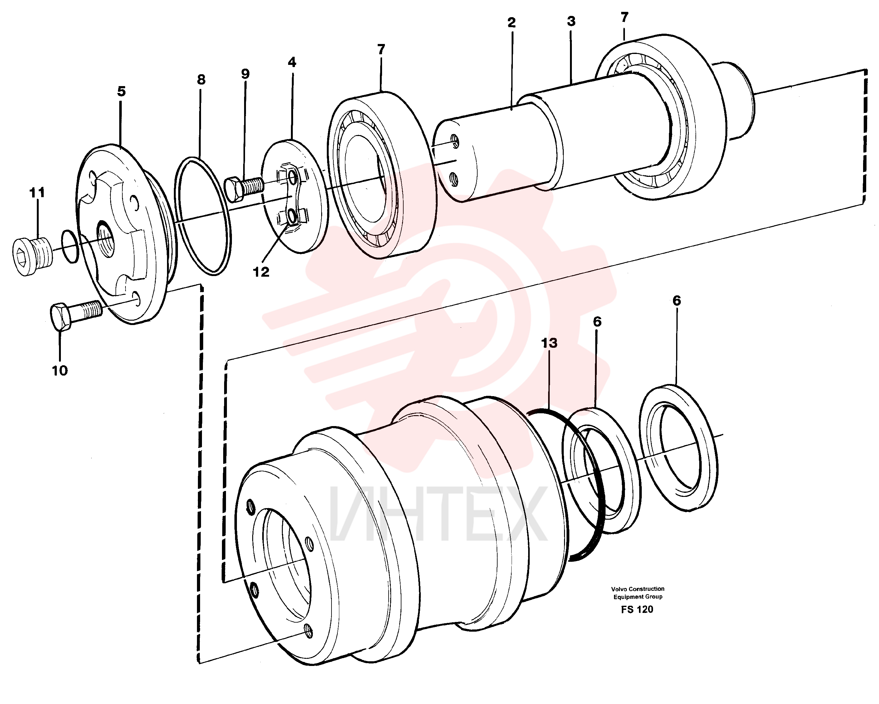 Top Roller VOE 14043256