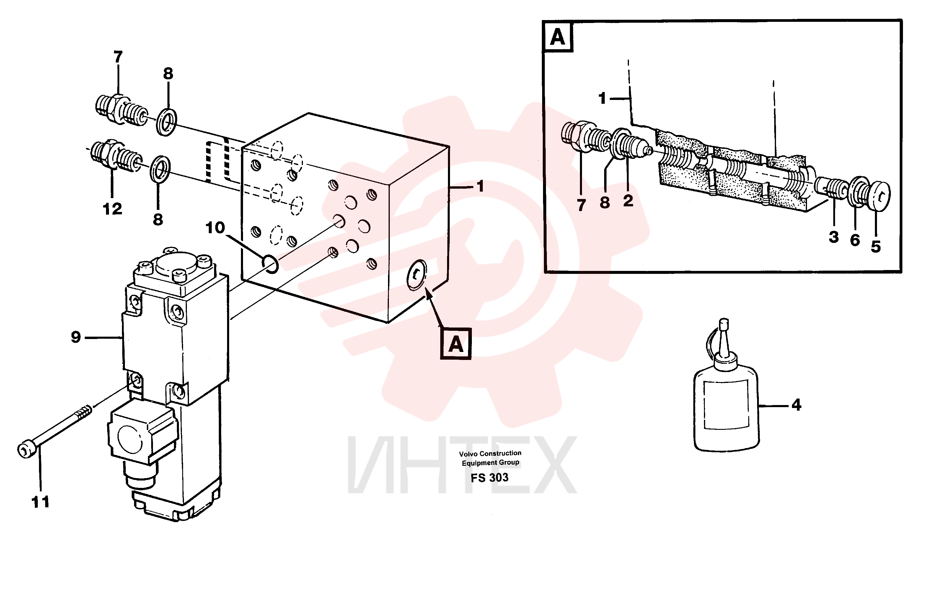 Valve body VOE 14243111