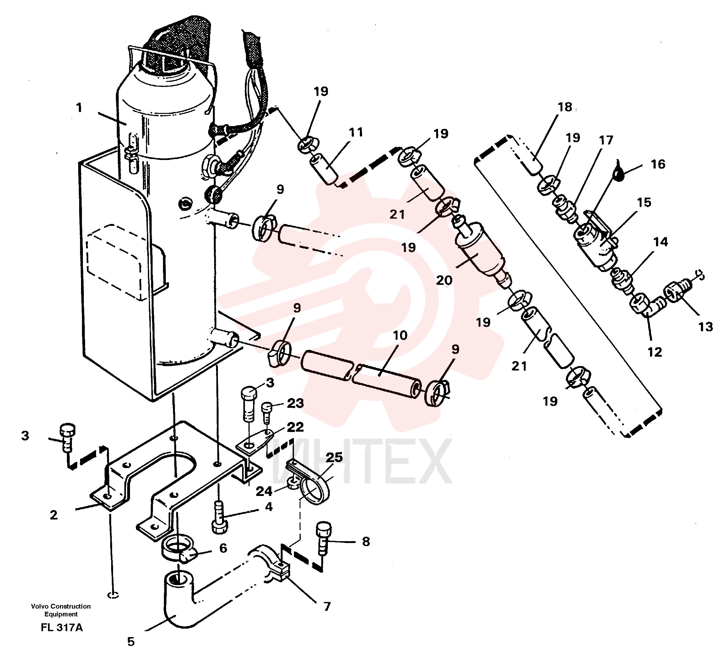 Rubber damper VOE 11704381