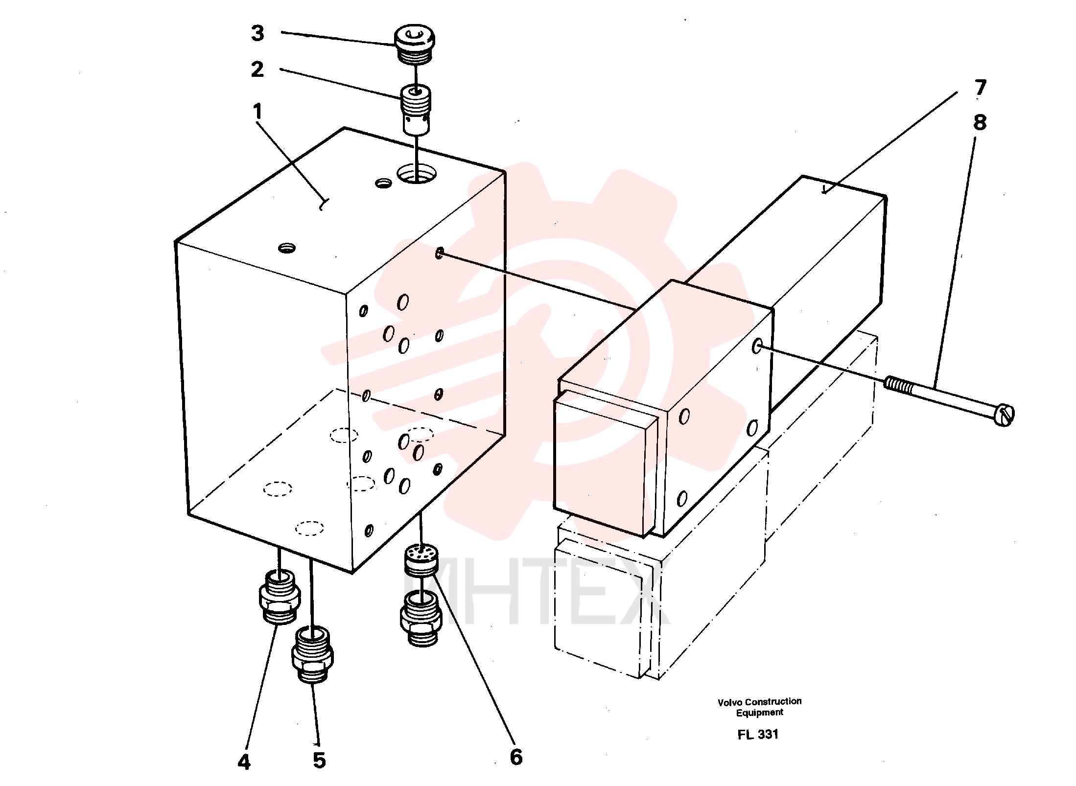 Valve body VOE 14243111