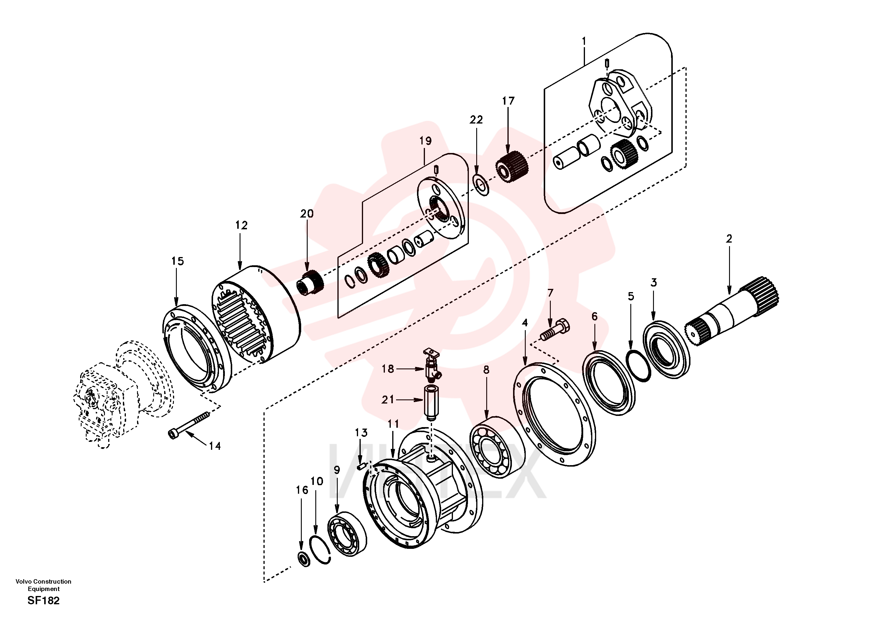 Swing gear SA 7118-30130