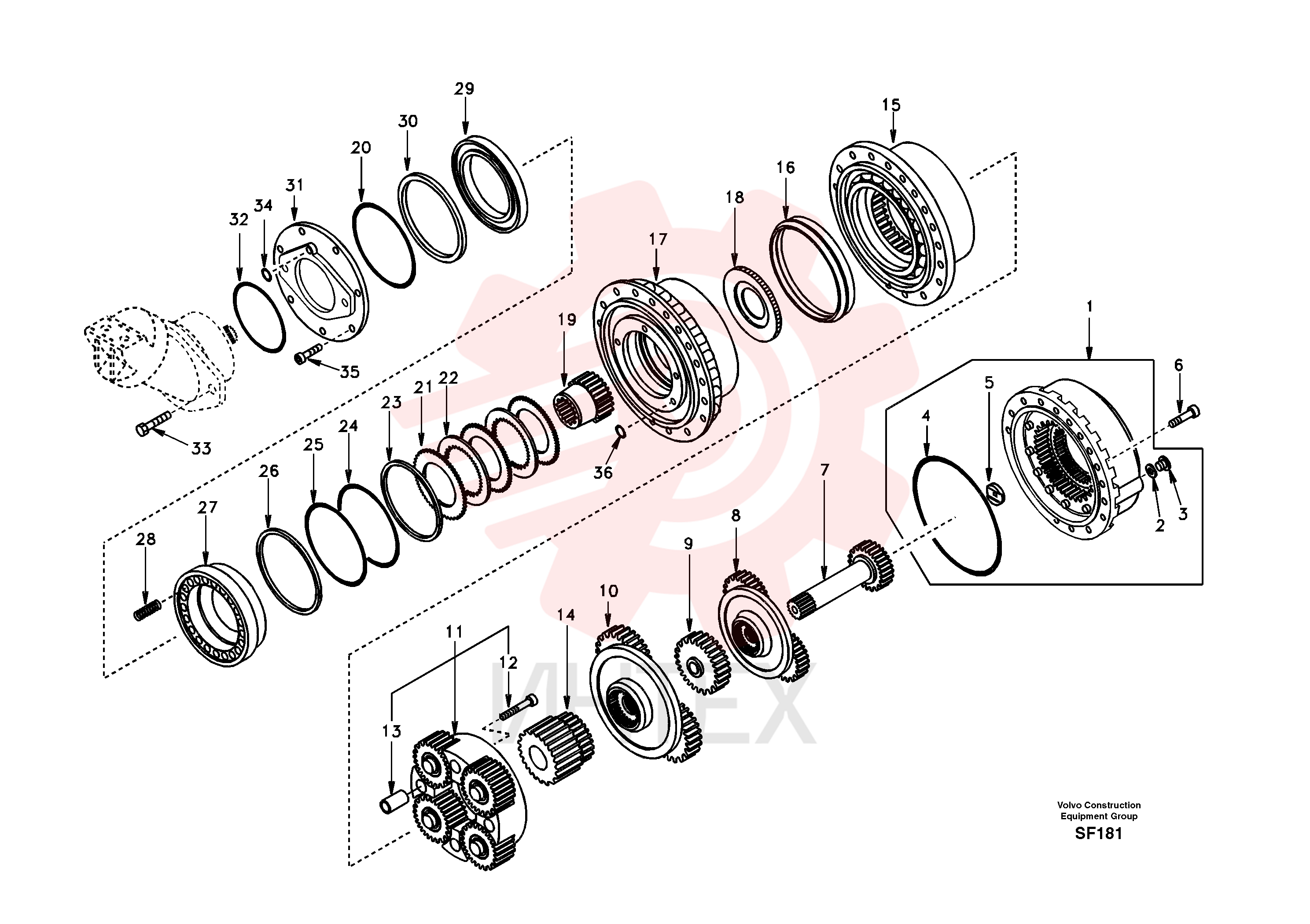 Travel Gearbox SA 1143-01100