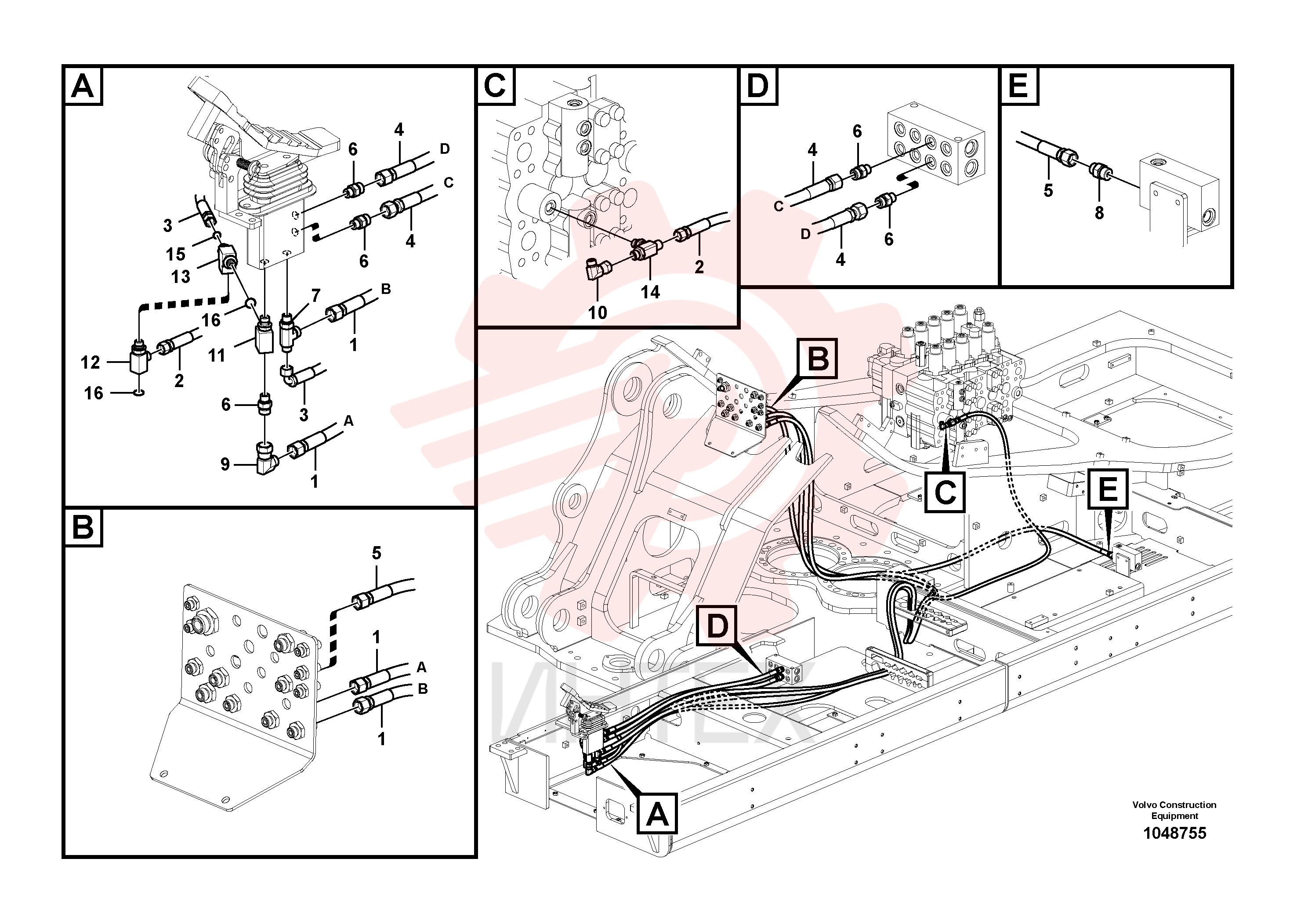Hose assembly VOE 937444