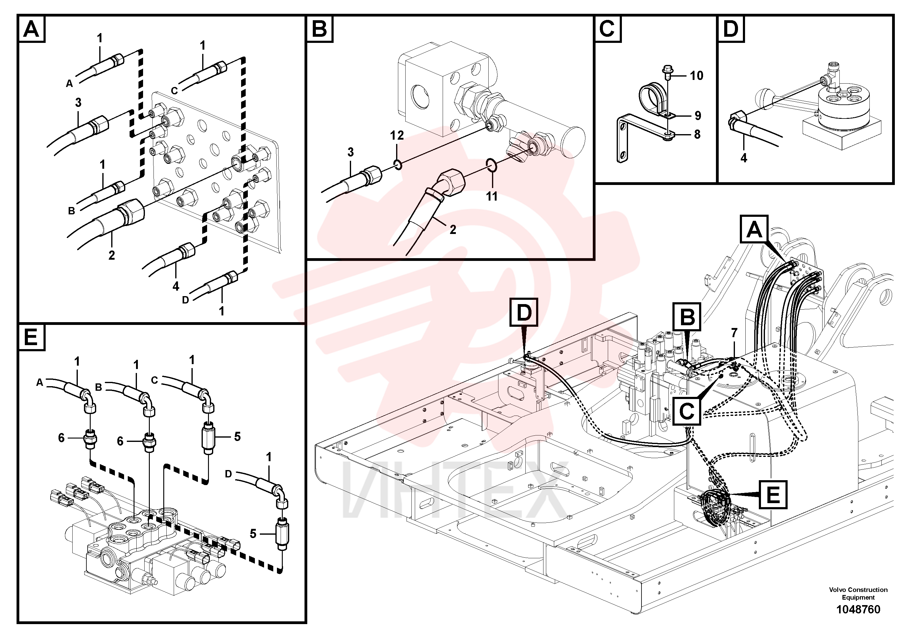 Hose assembly VOE 15001633