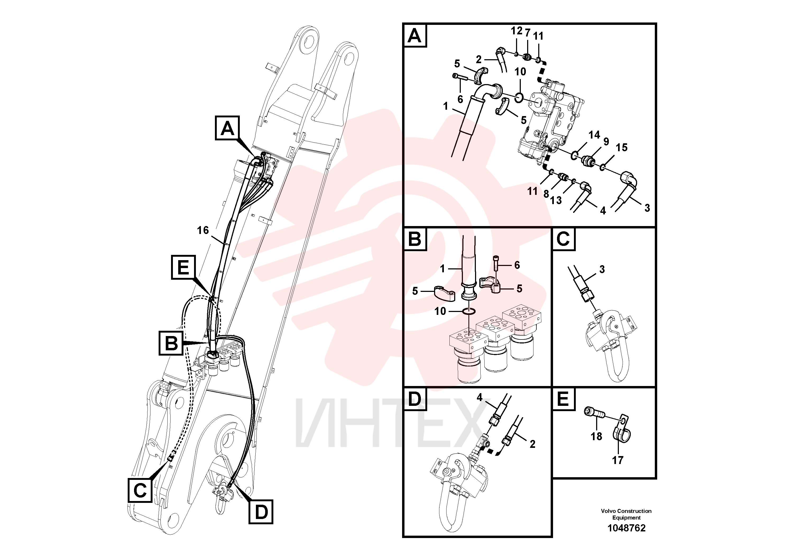 Hose assembly VOE 15114903