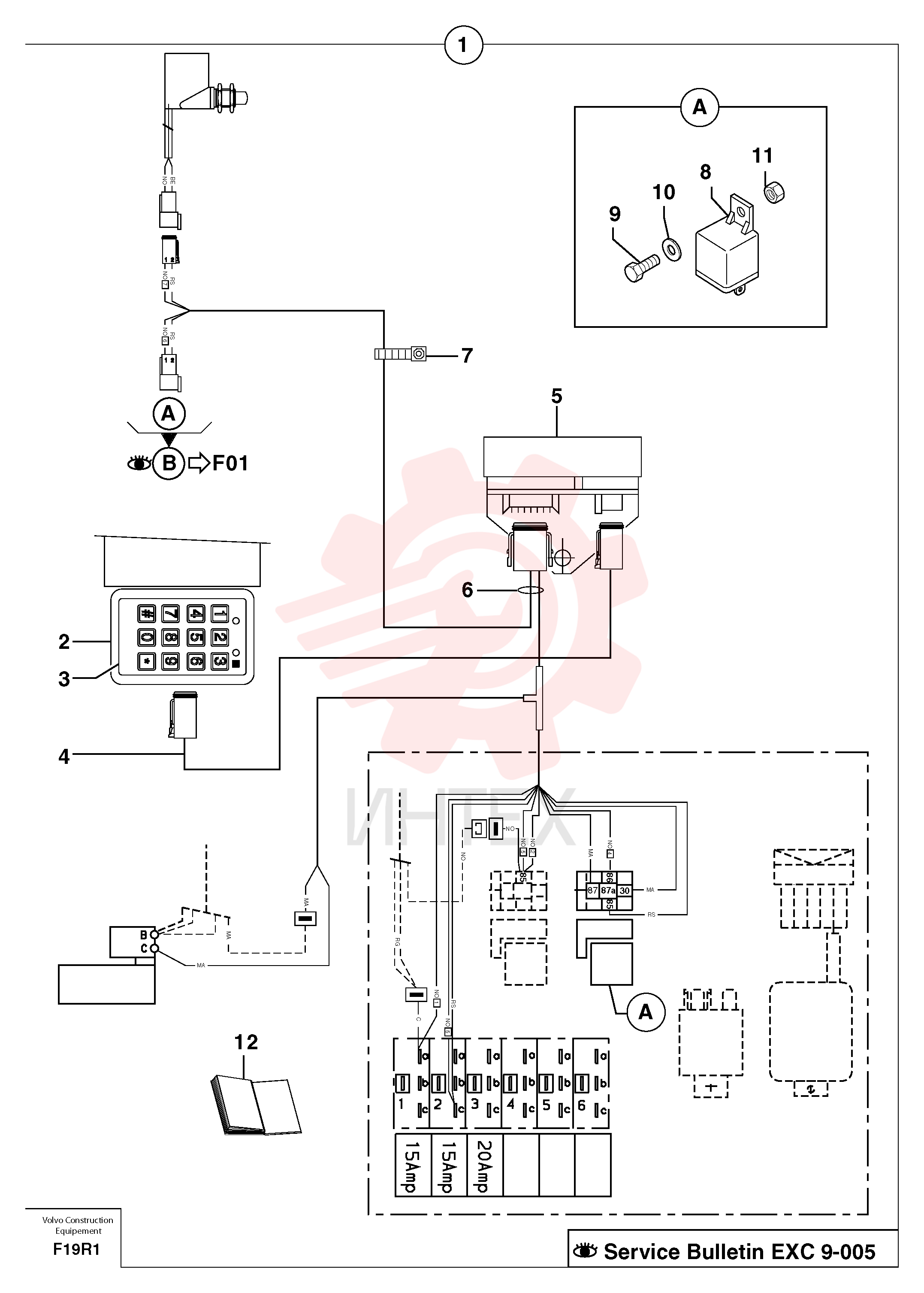 Coded keypad kit