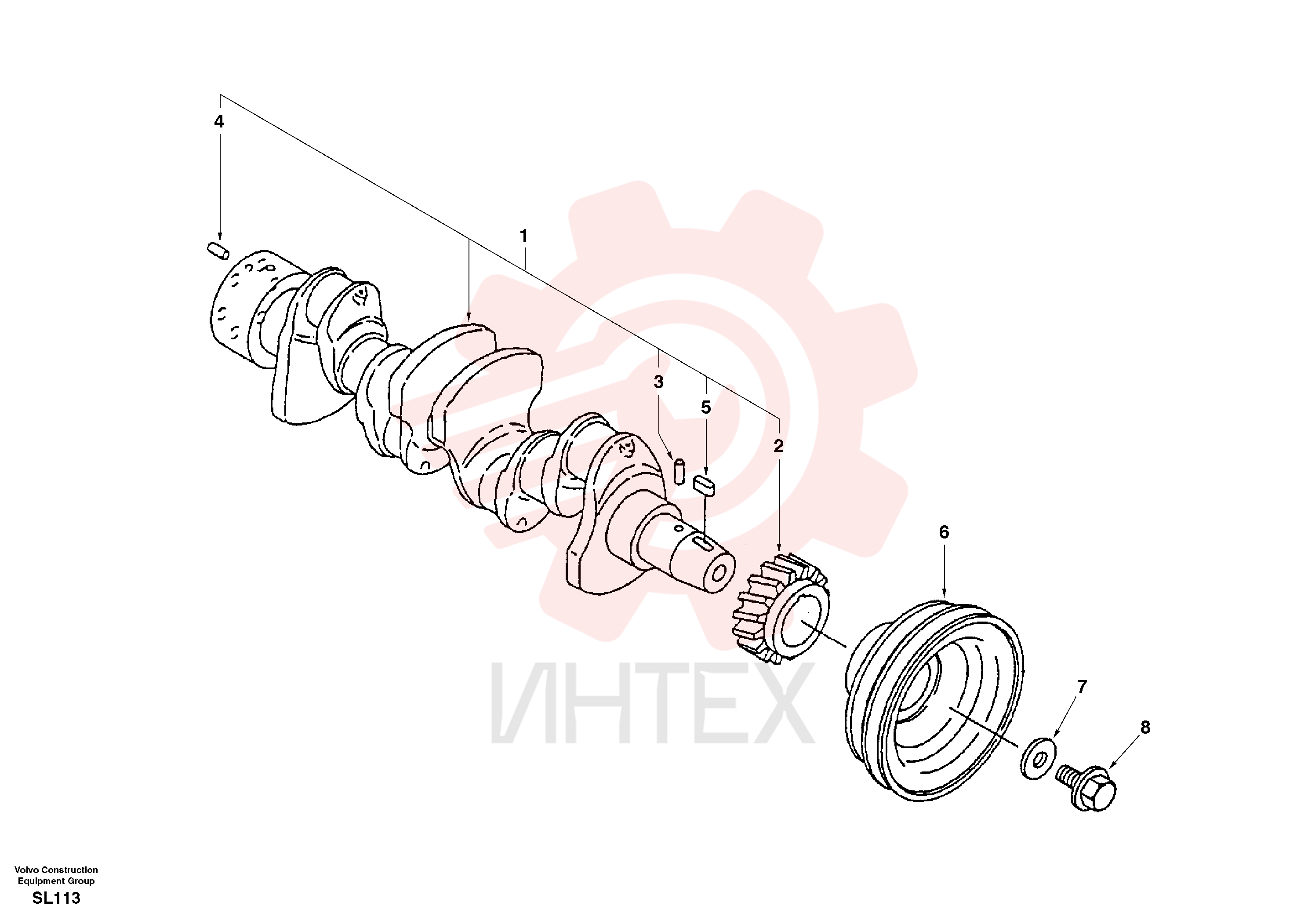 Коленчатый вал (коленвал) SA 8210-04610 (1)
