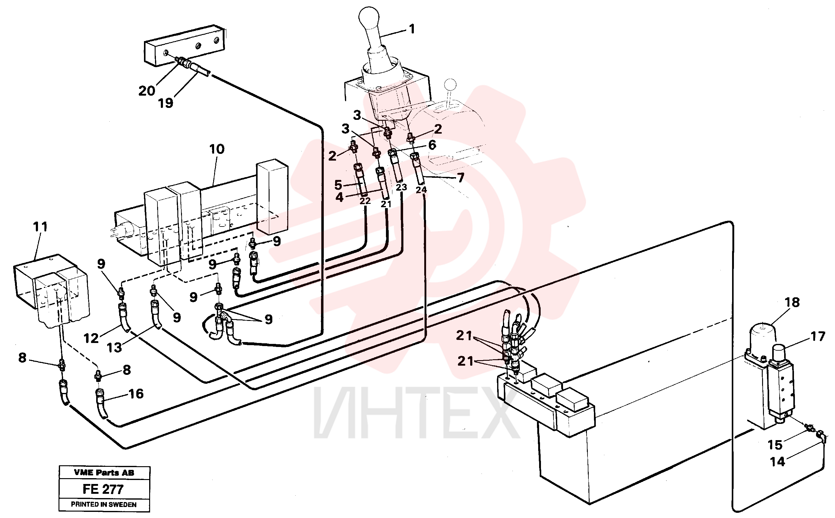 Hydraulic hose VOE 14250316