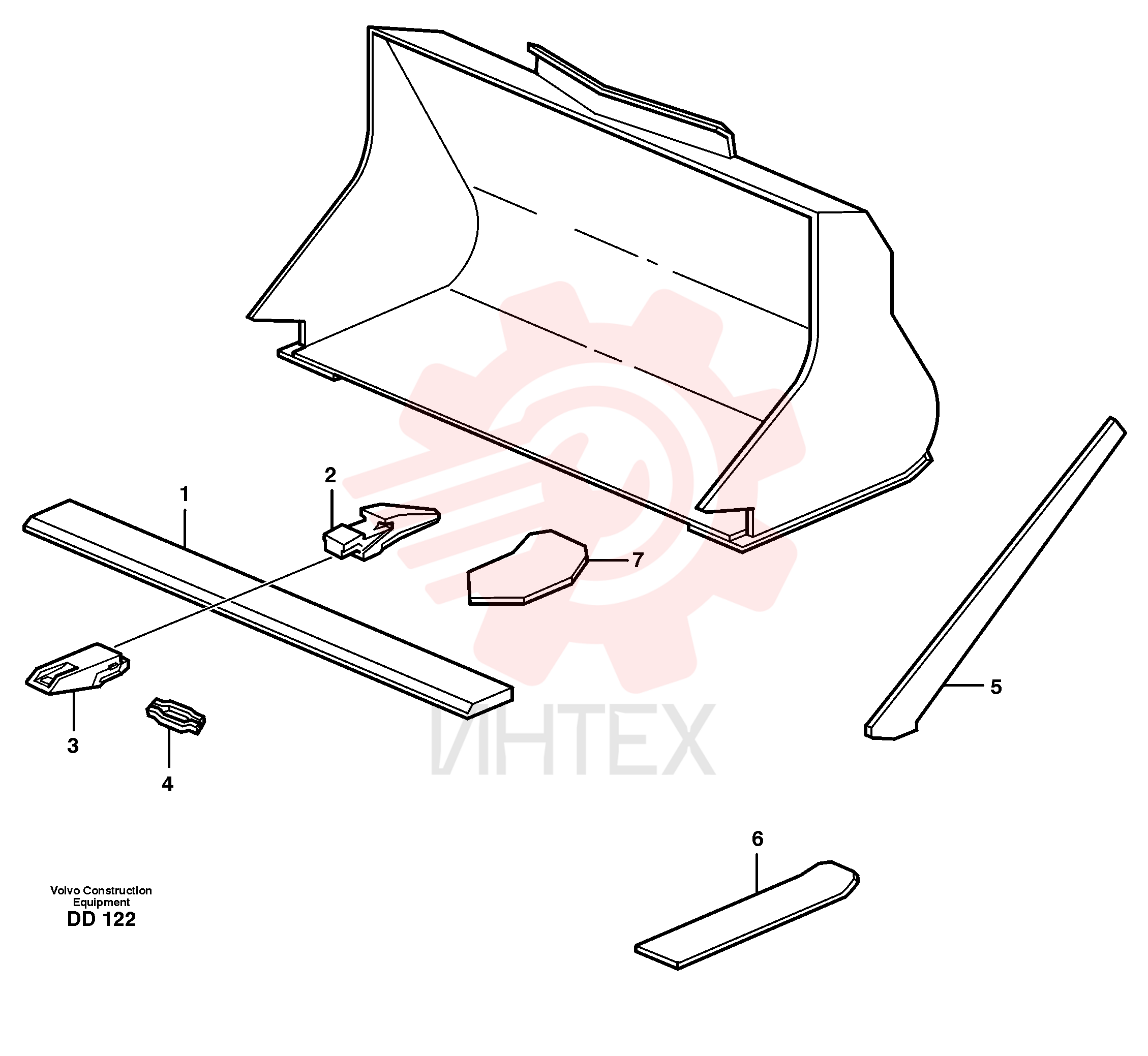 Нож ковша VOE 11081682 (2)