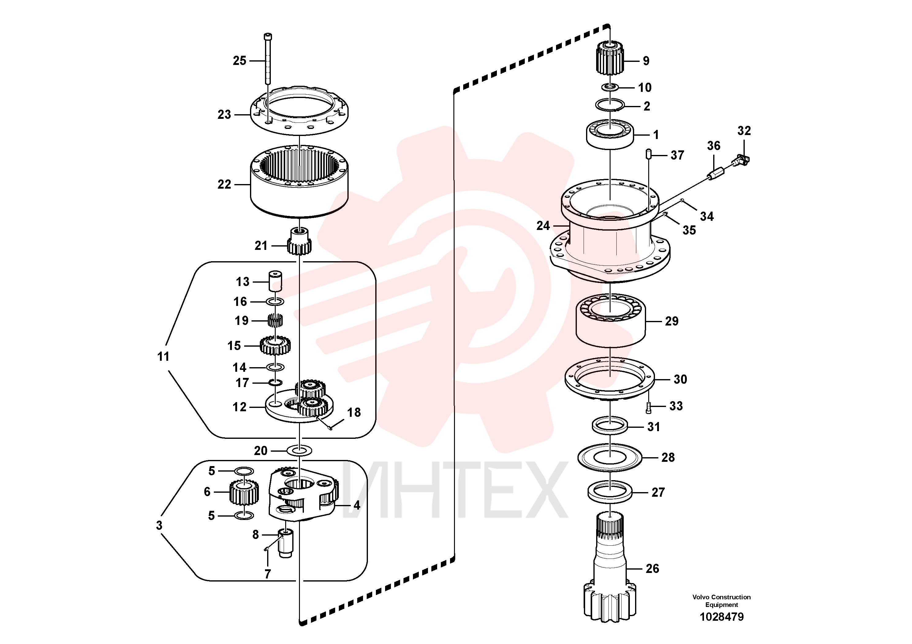 Gear Sel Box VOE 14552871