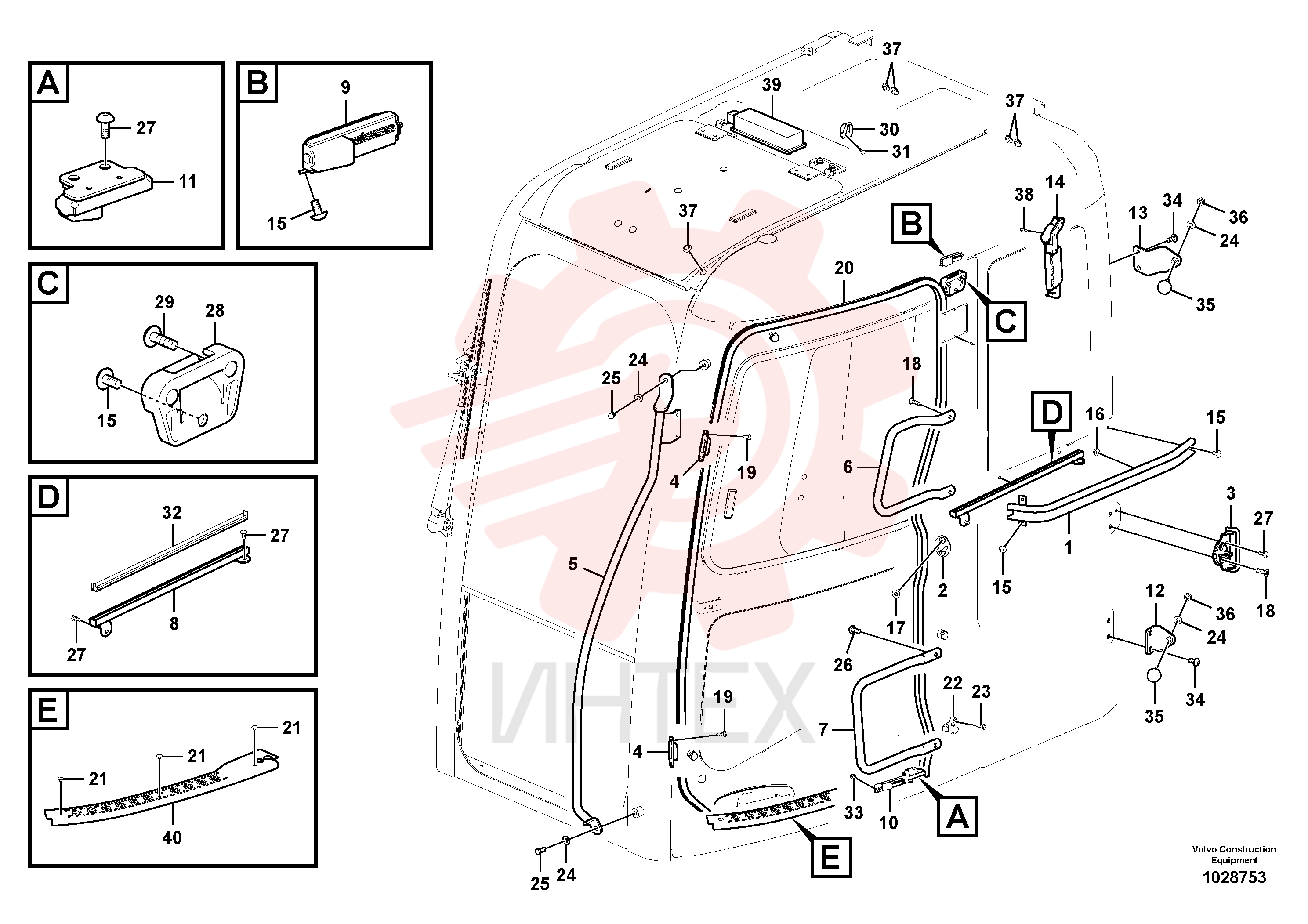 Guide rail VOE 14571961