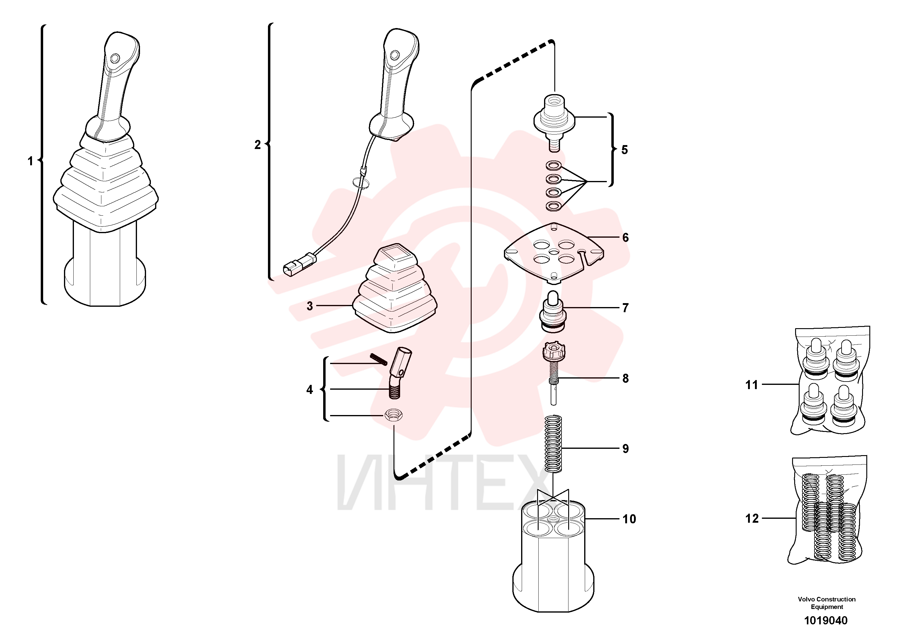 Control lever Lh