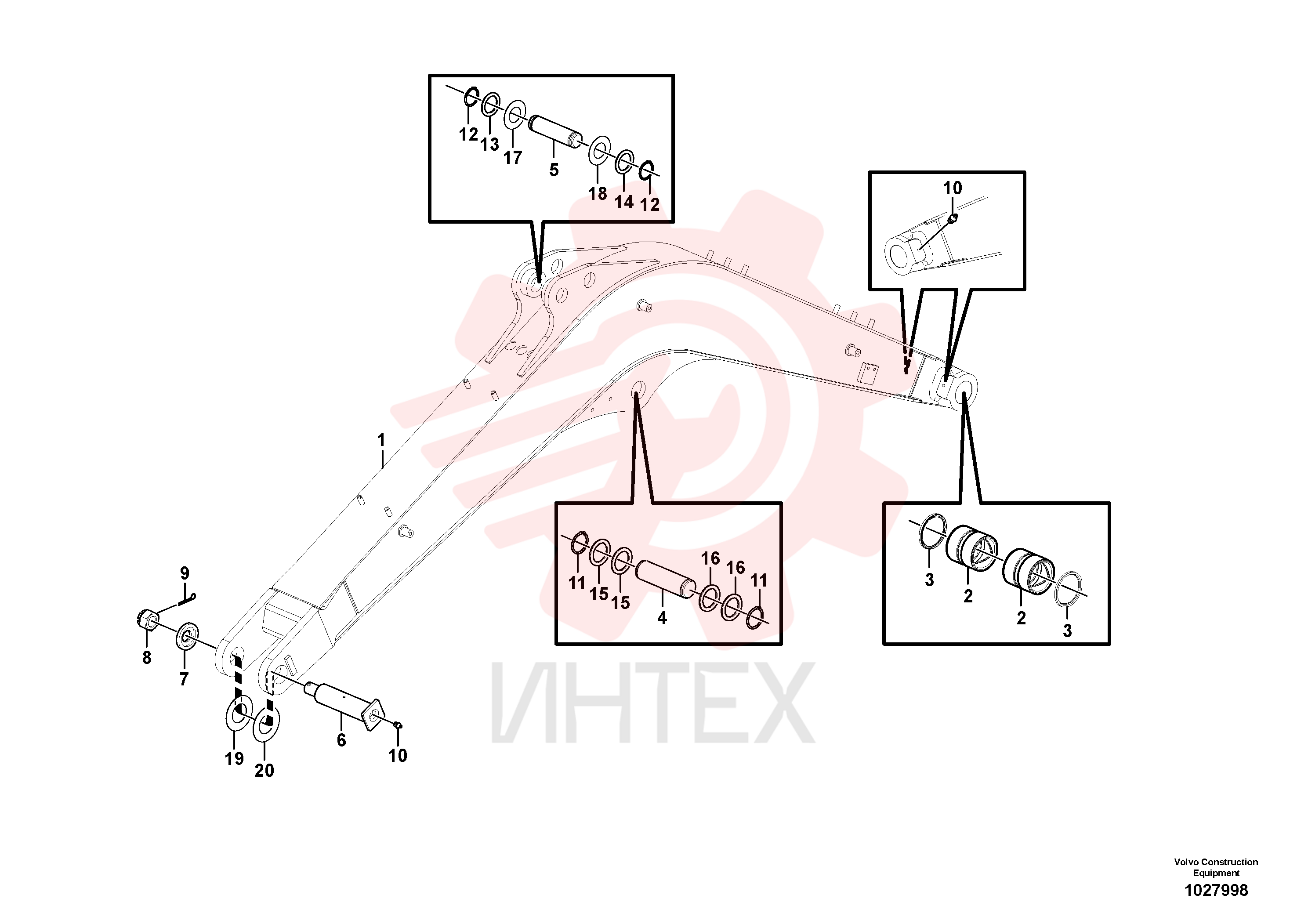 Excavator boom