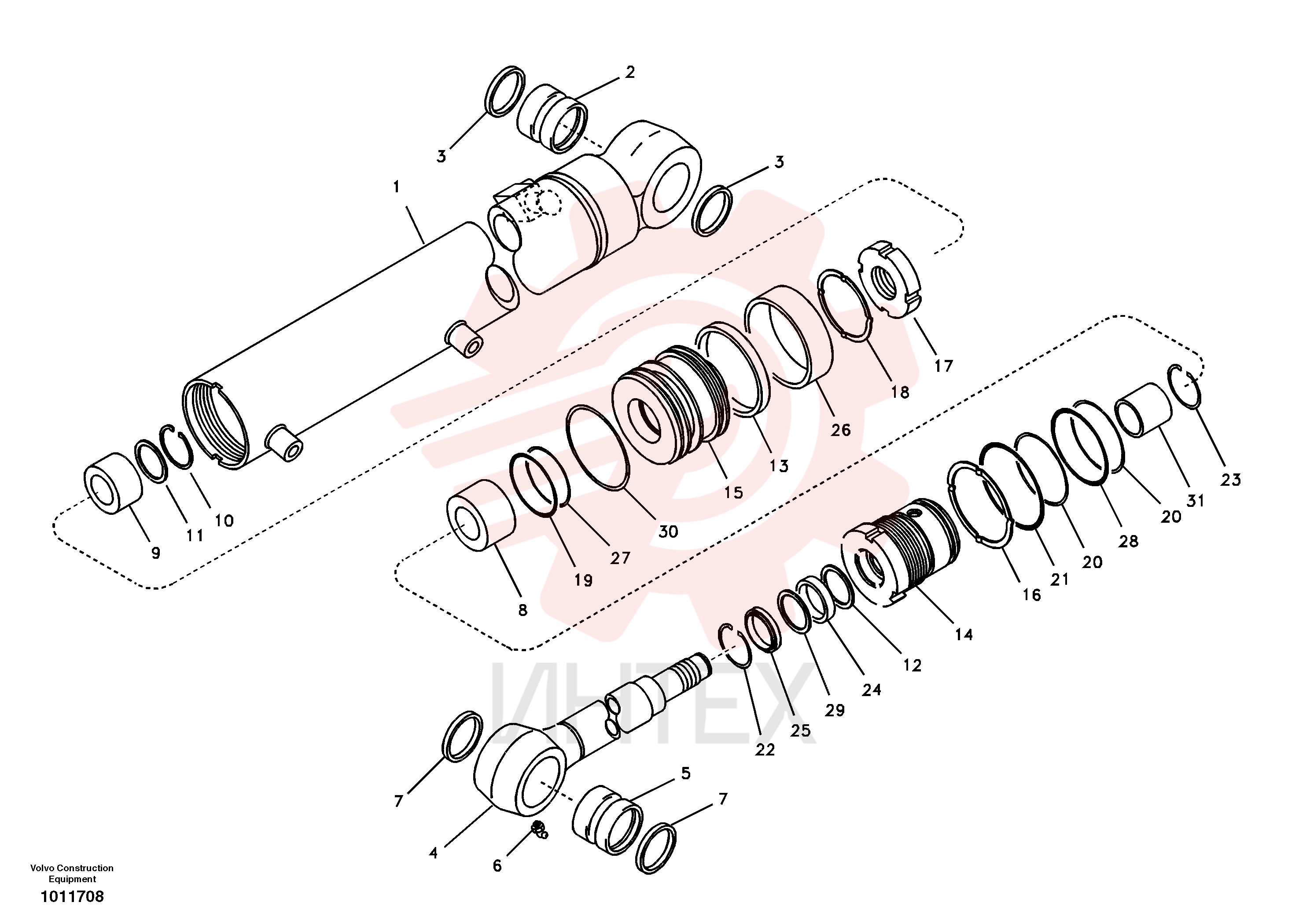 Dipper Arm Cylinder