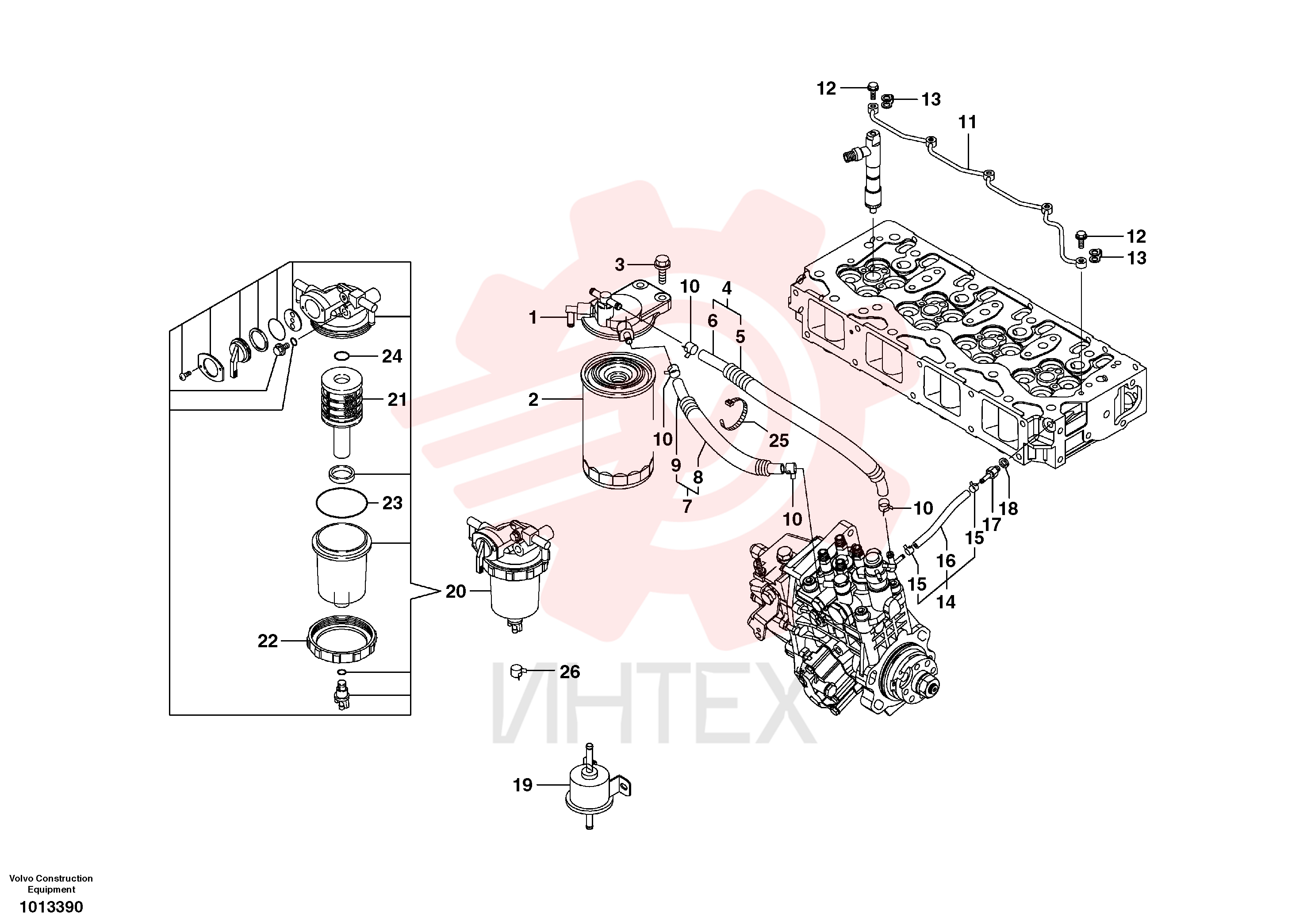 Fuel filter housing