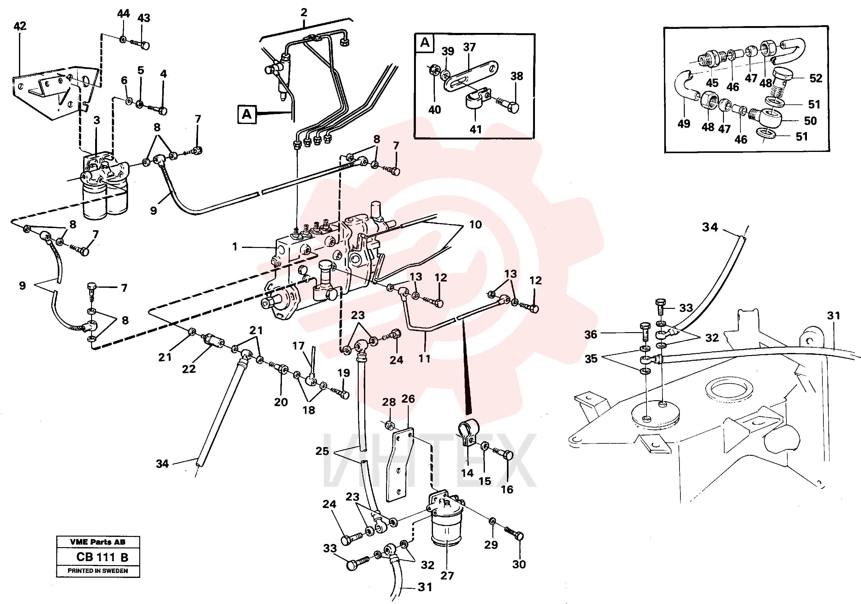 Oil pipe VOE 4804757