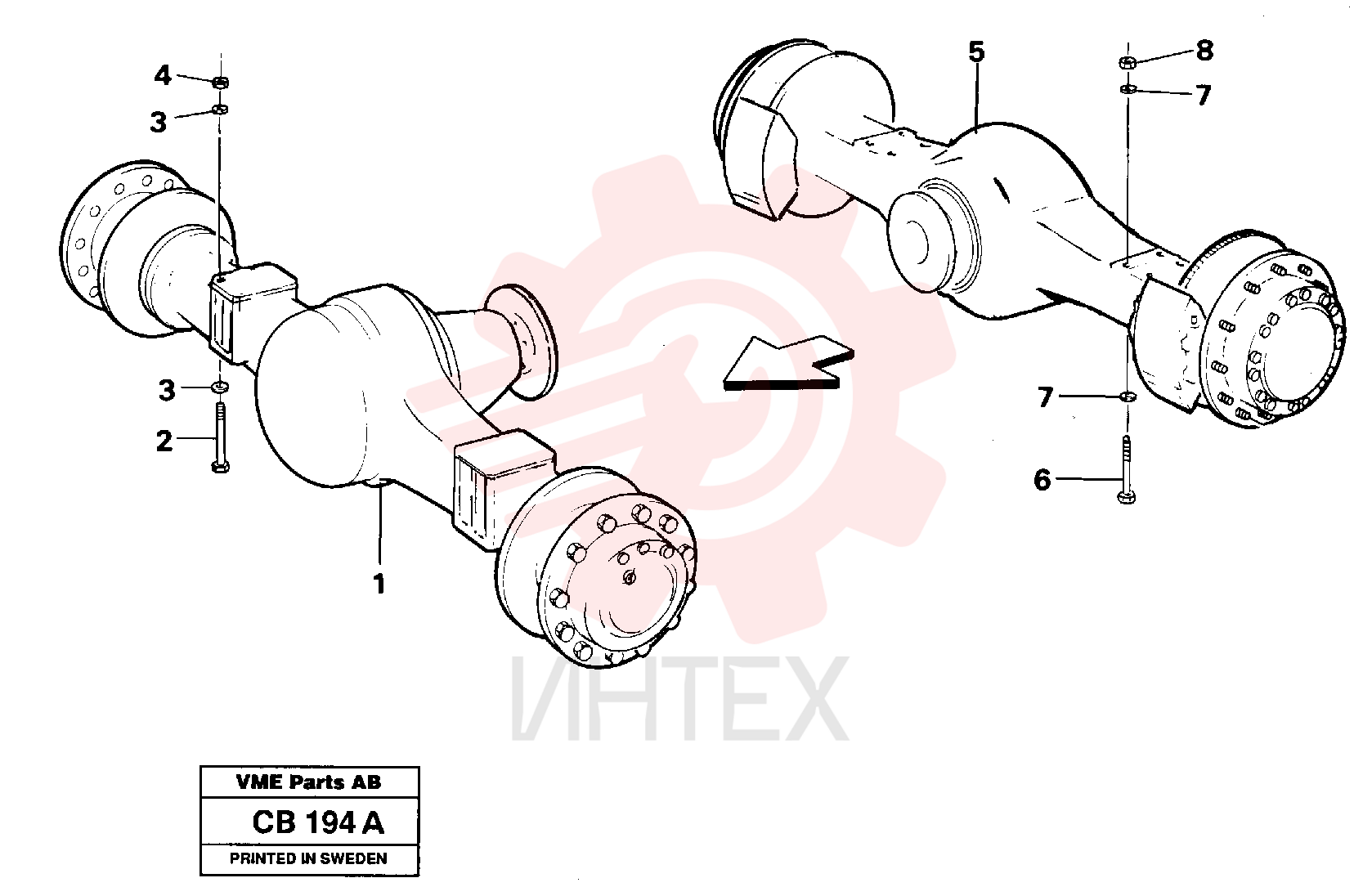 Planetary Axle VOE 23598