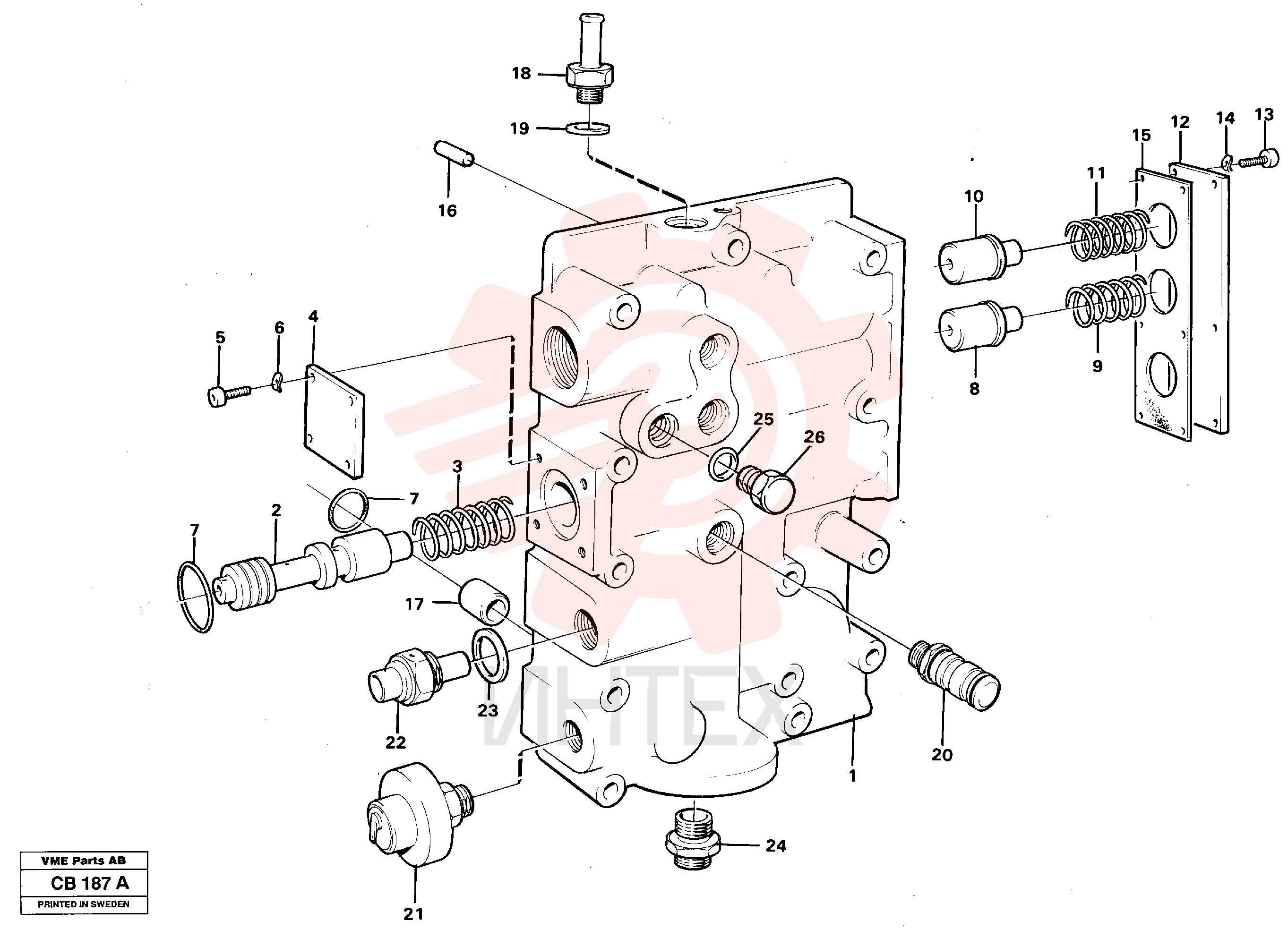 Pressure limiting valve VOE 4871302