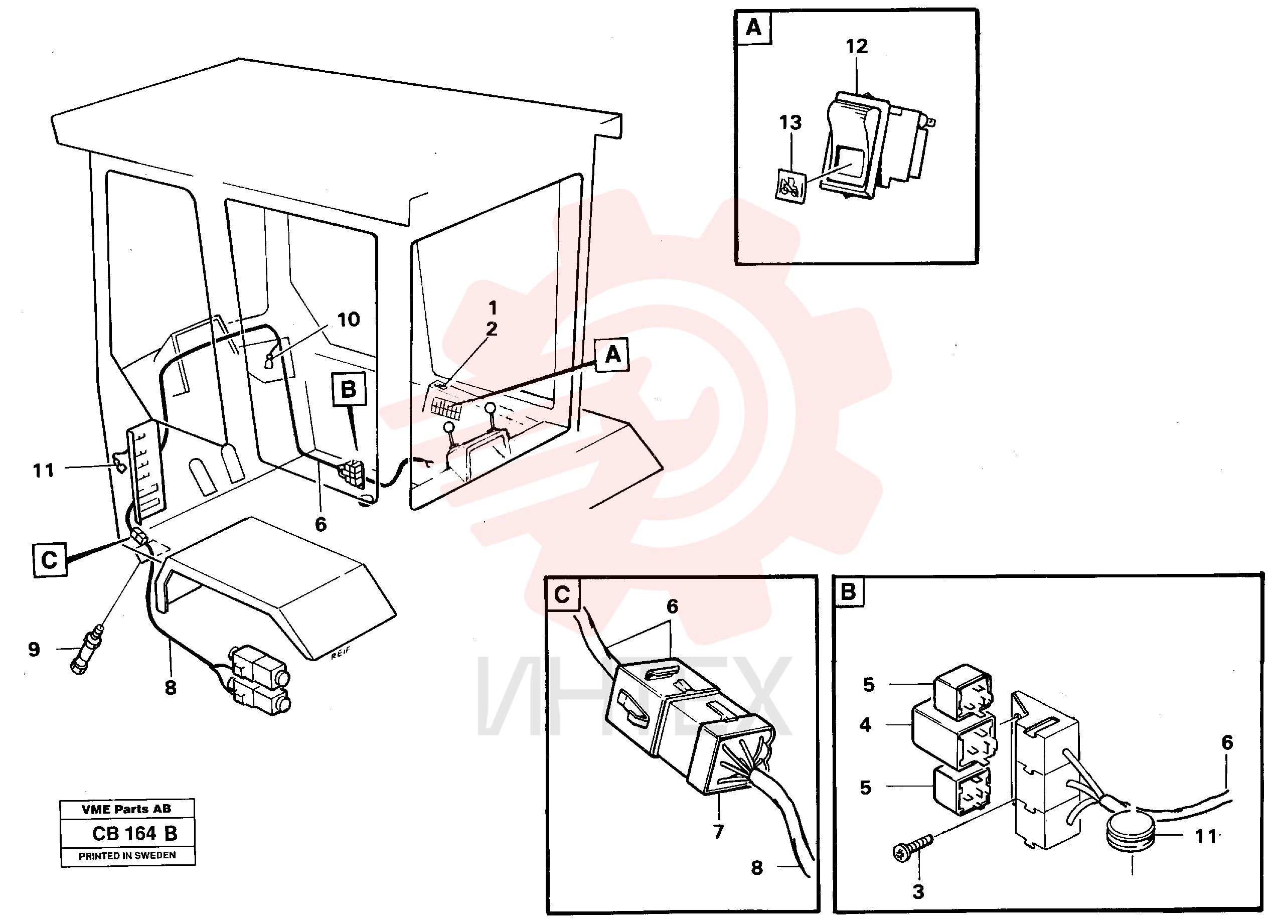 Receptacle housing VOE 4803454