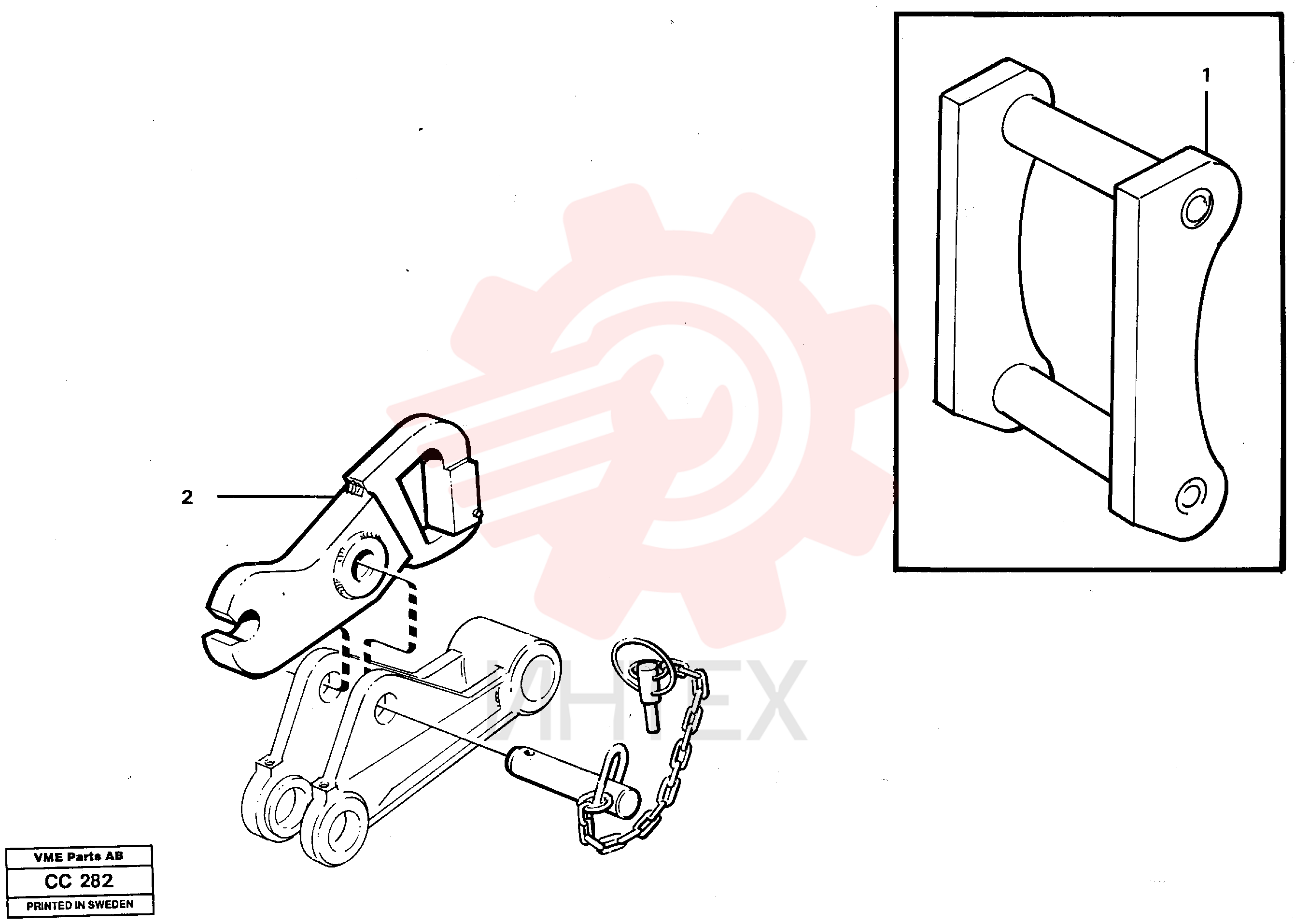 Lifting hook VOE 11082371