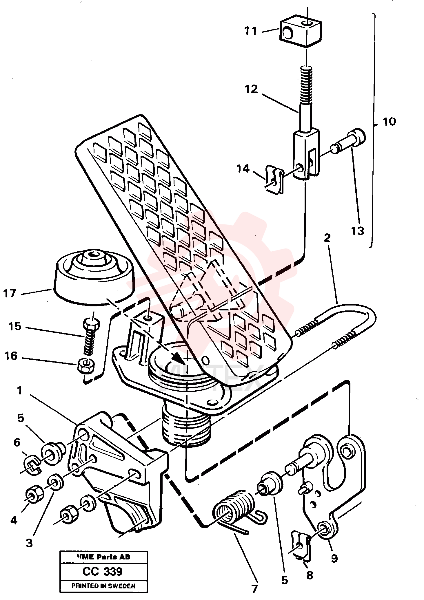 Pedal VOE 4880953 (2)