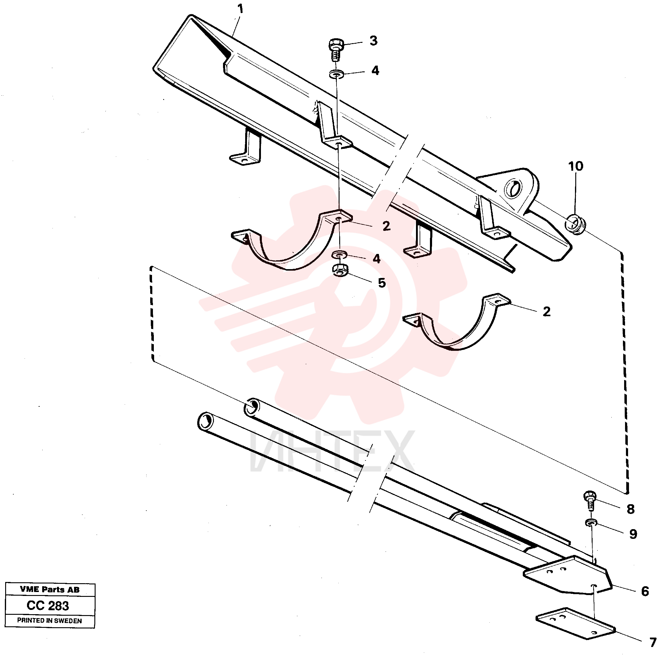 Protecting plate VOE 11008784
