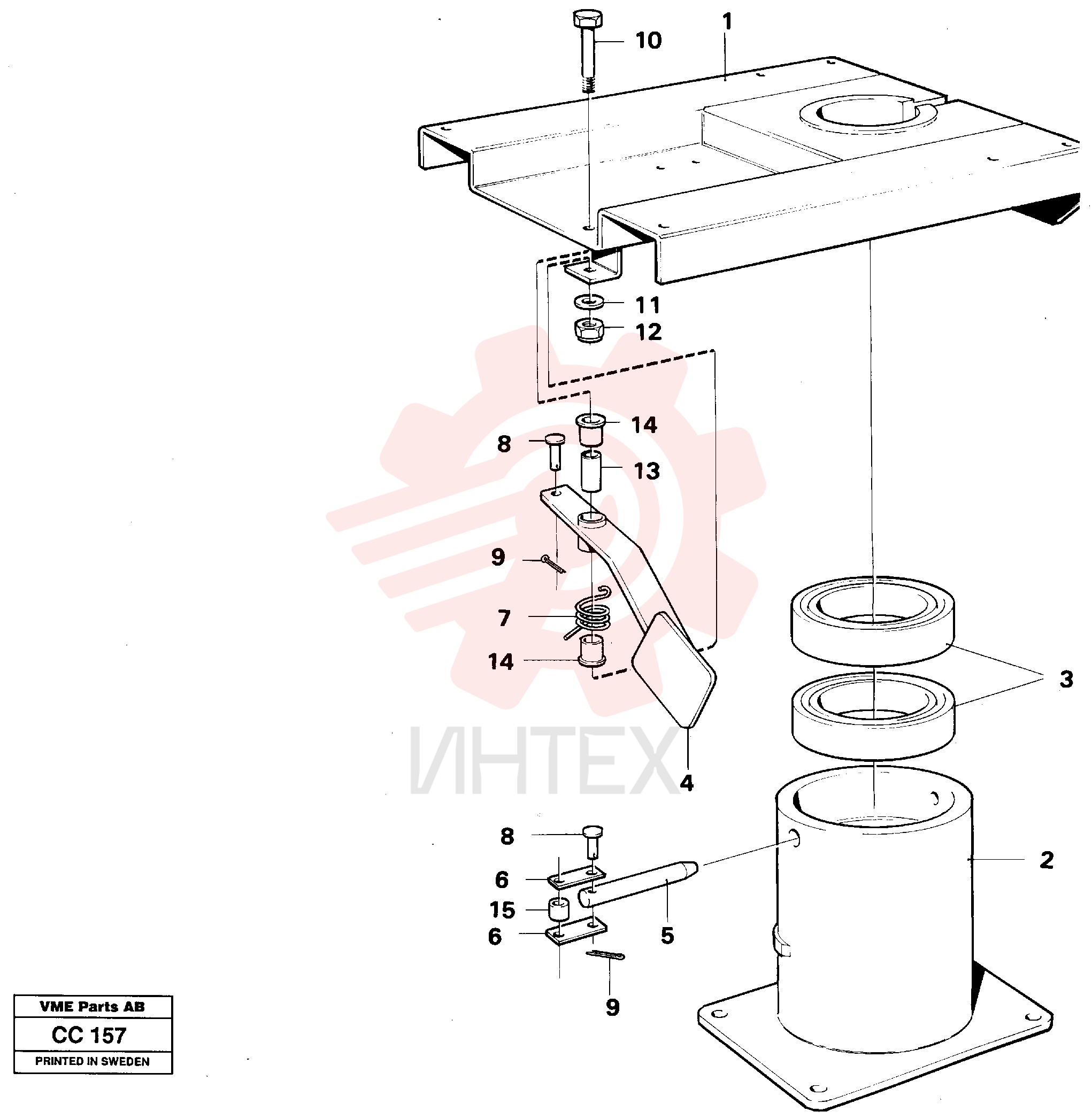 Seat Underframe VOE 11008990