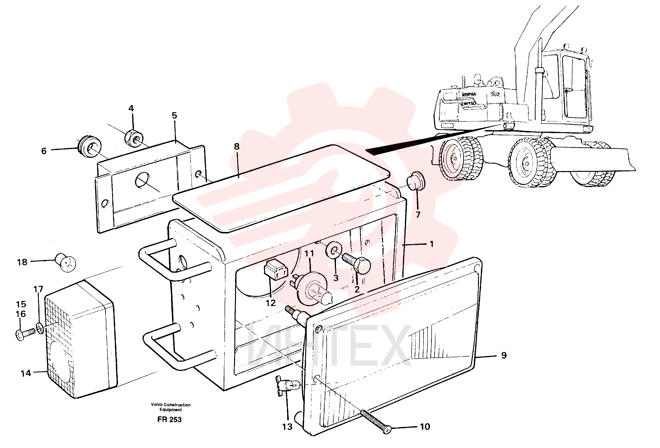Headlamp housing