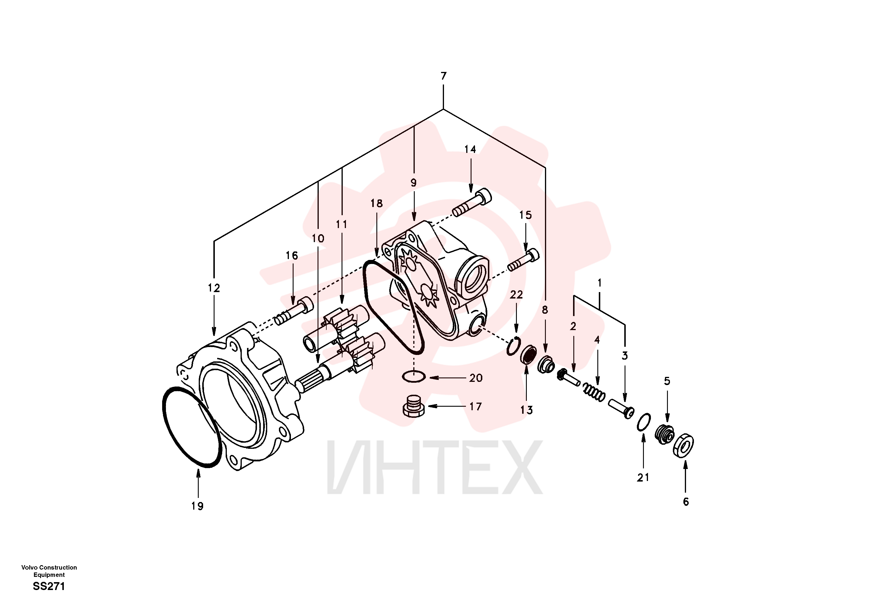 Пилотный (шестерёнчатый) насос SA 8230-08780
