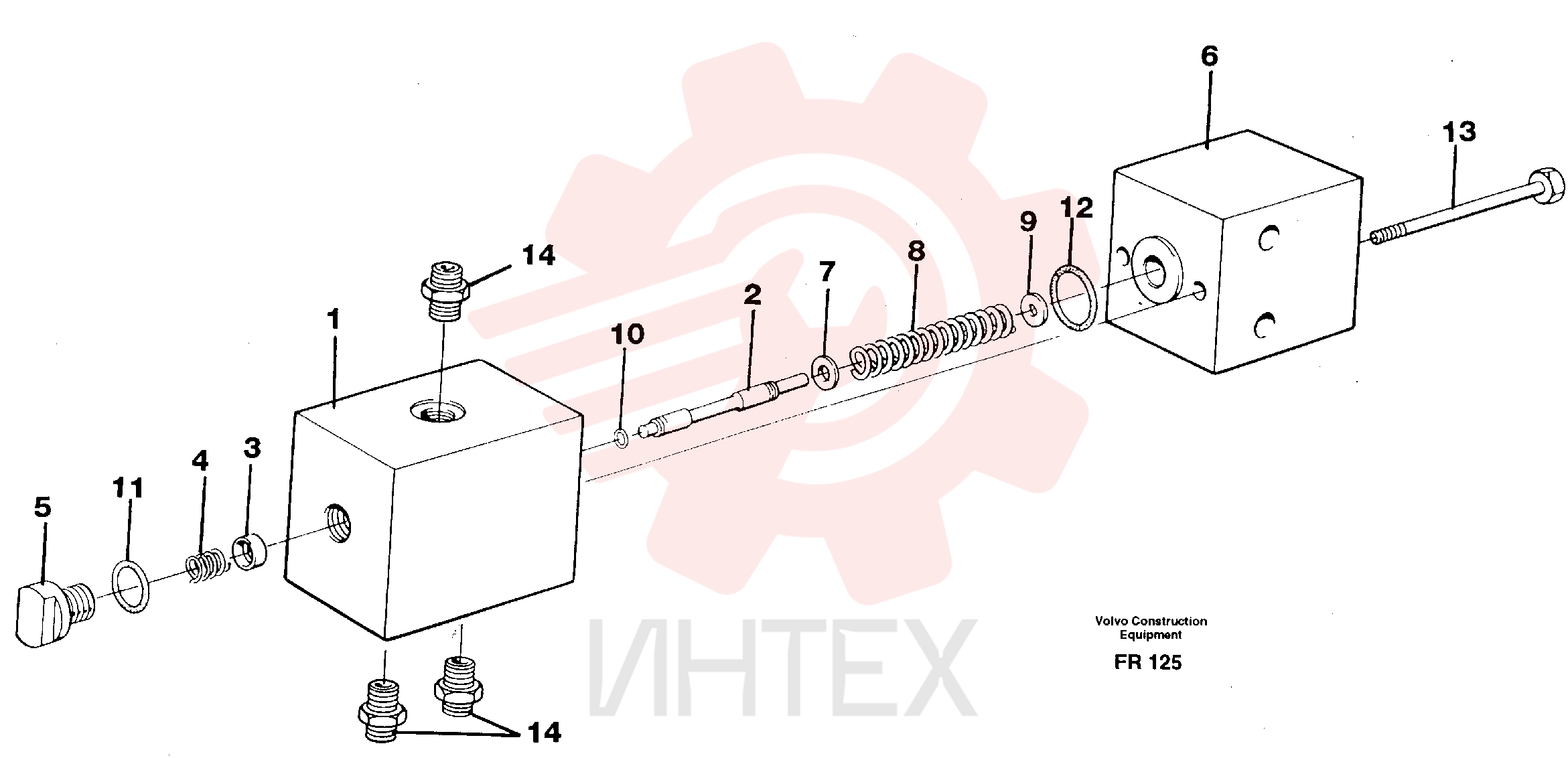 Pressure red. valve VOE 14253157