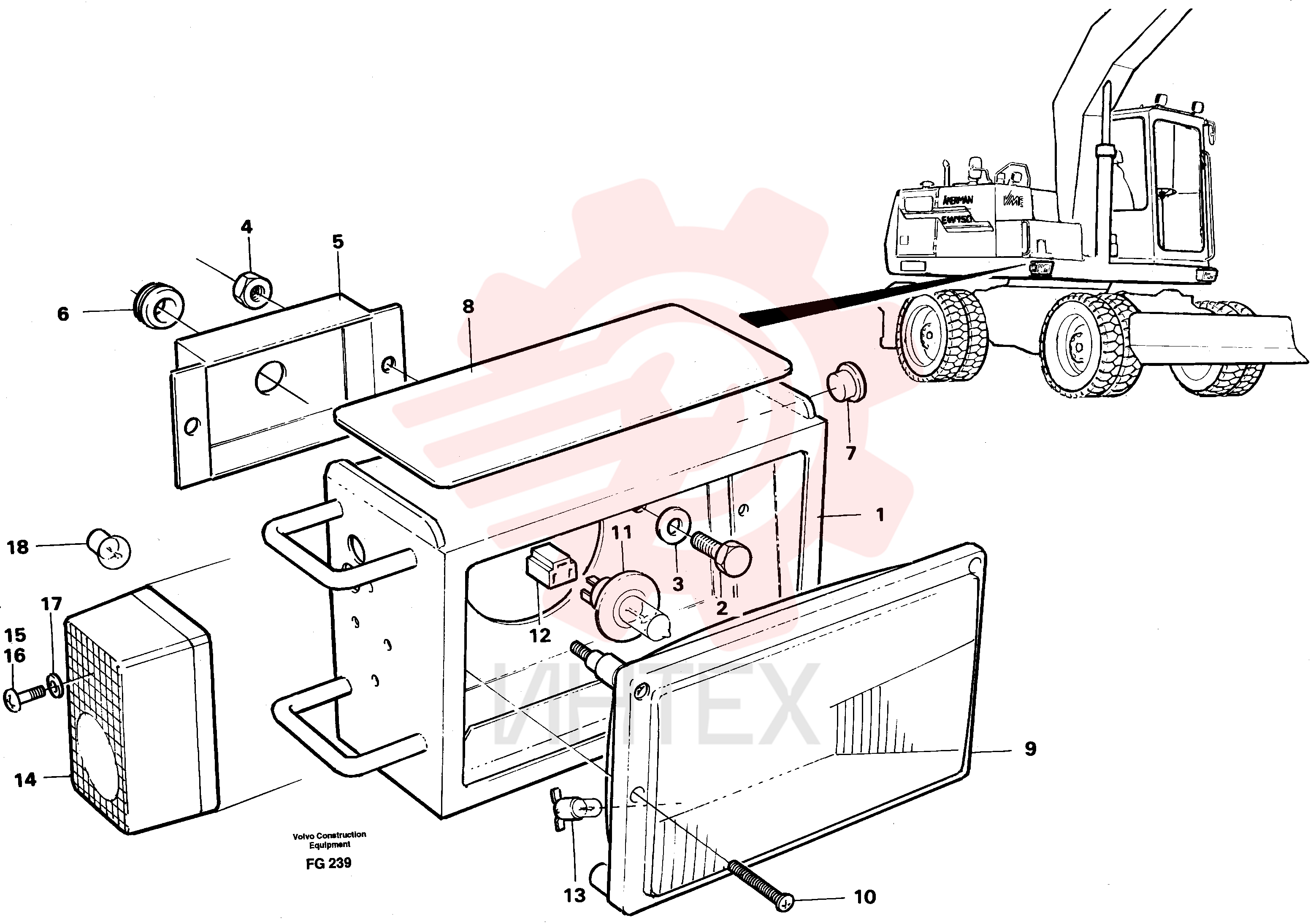 Headlamp housing