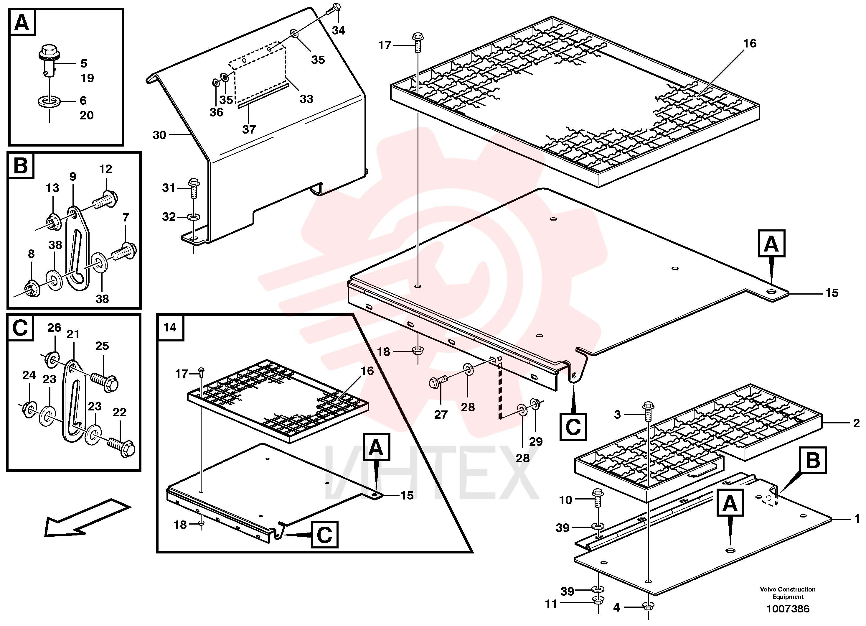 Foot step VOE 14375749