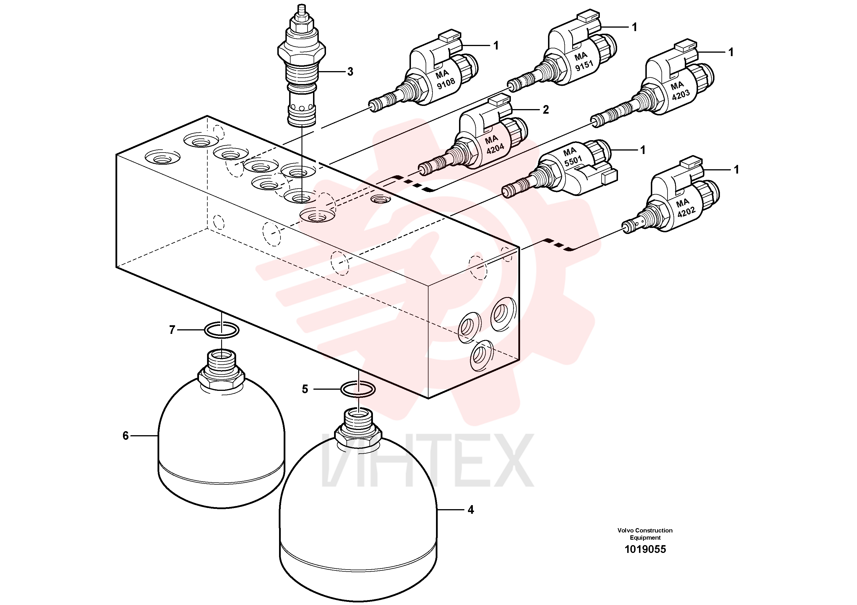 Sealing kit VOE 11708661