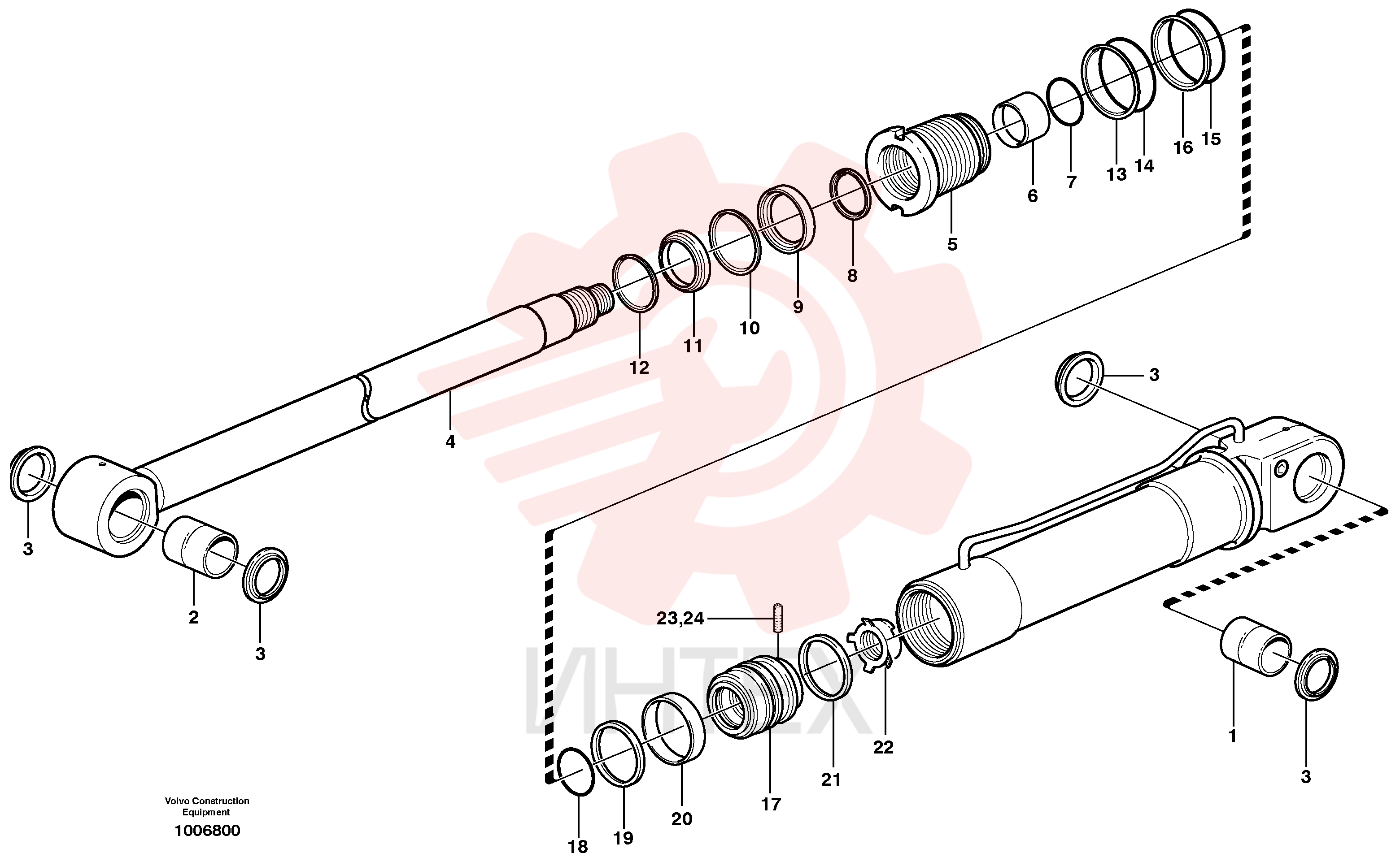 Sealing kit VOE 14589719