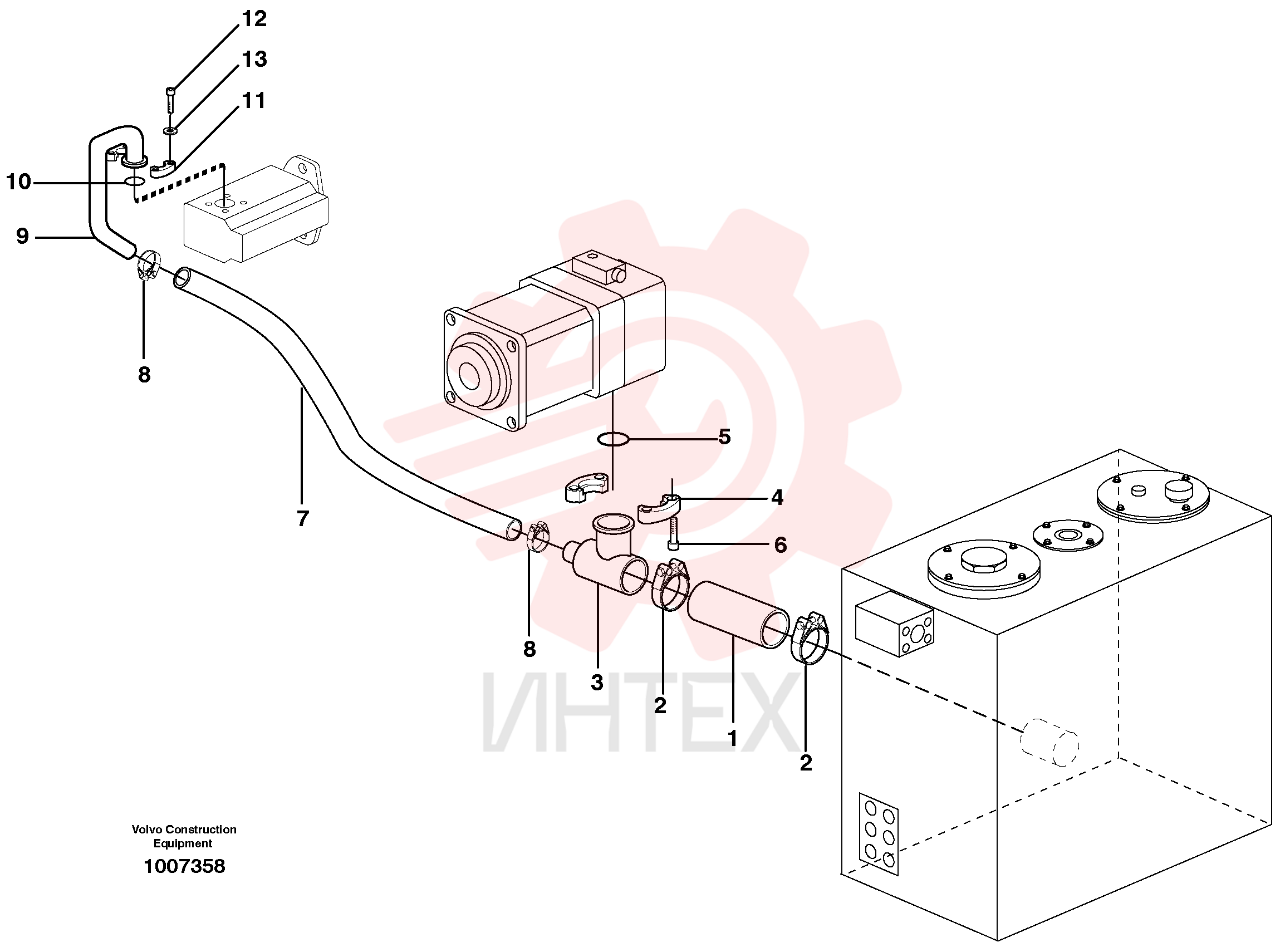 Suction hose VOE 14377700