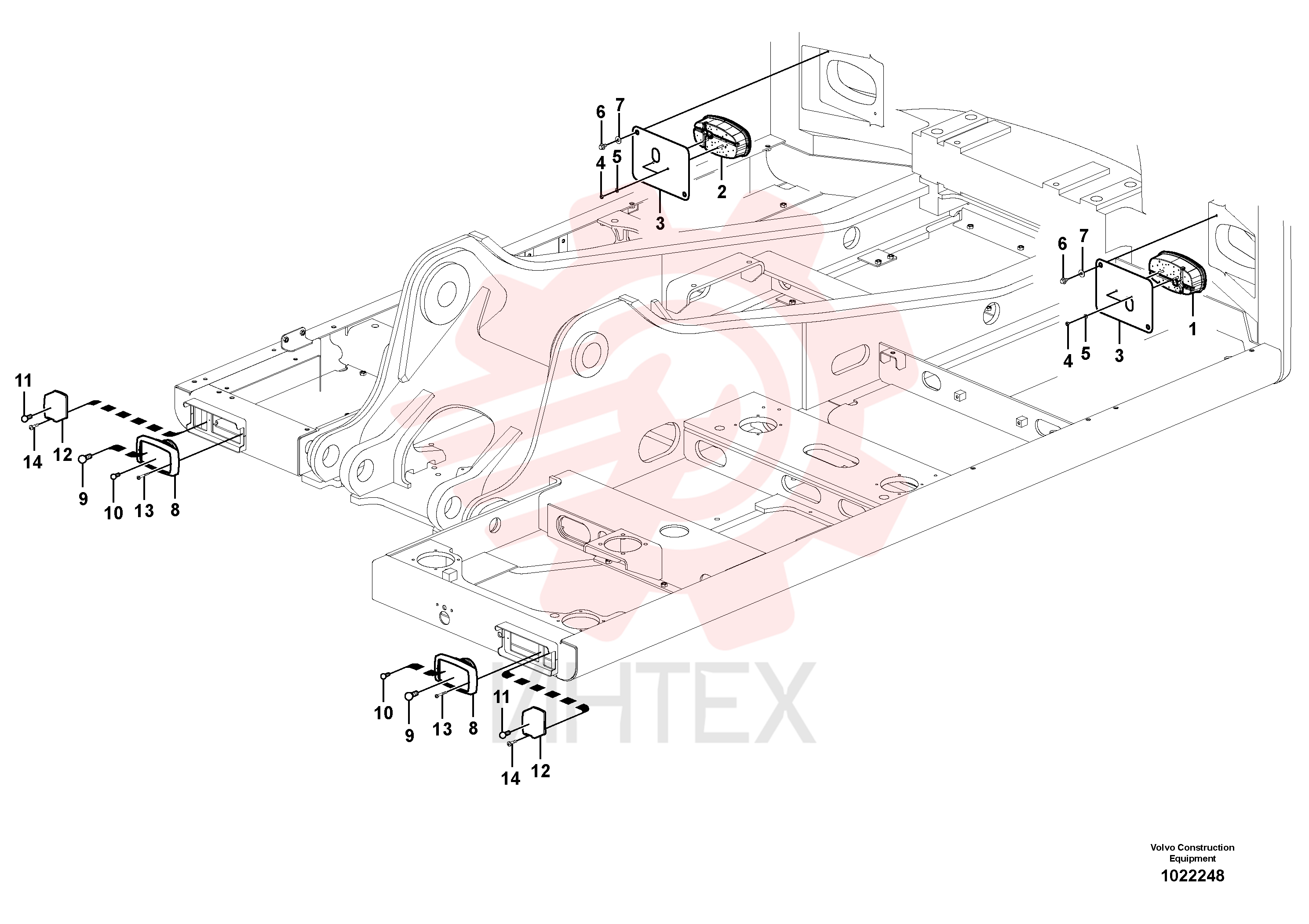 Tail lamp VOE 14387965