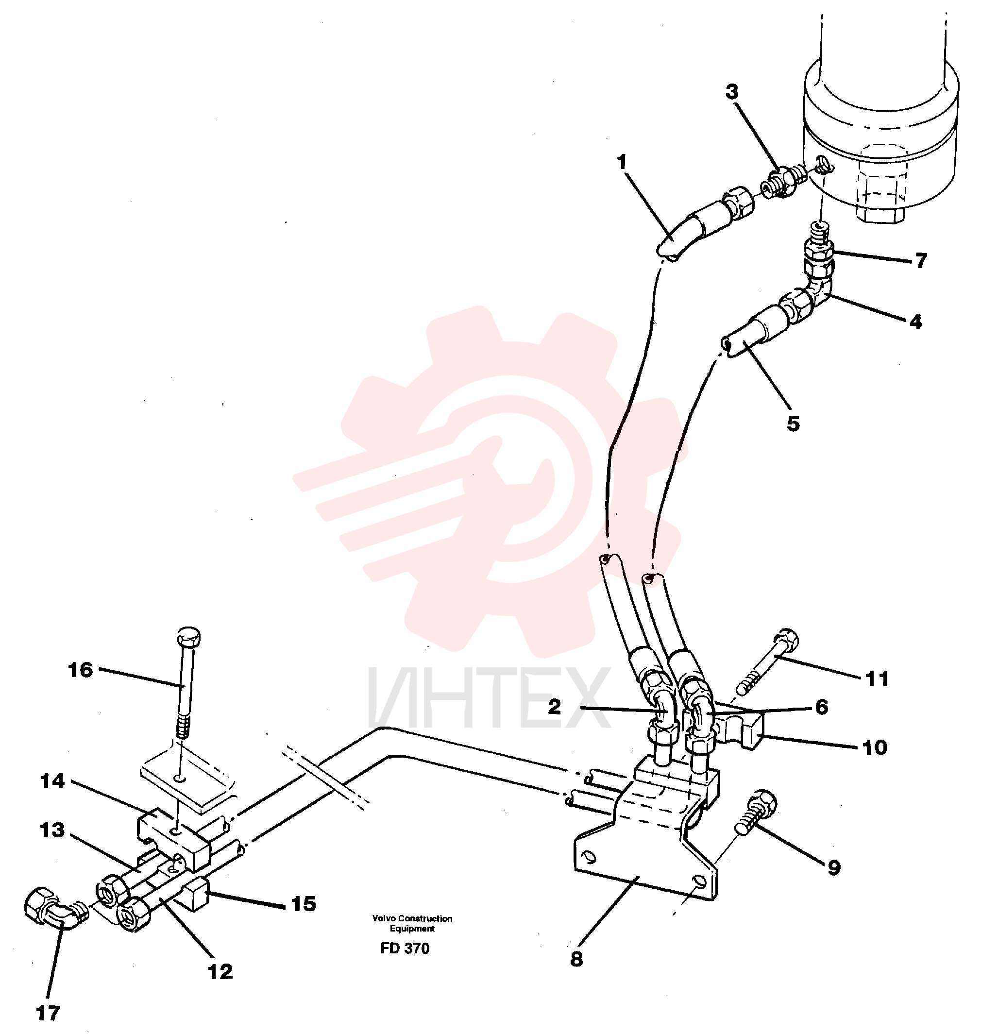 Hydraulic hose VOE 14053918 (1)