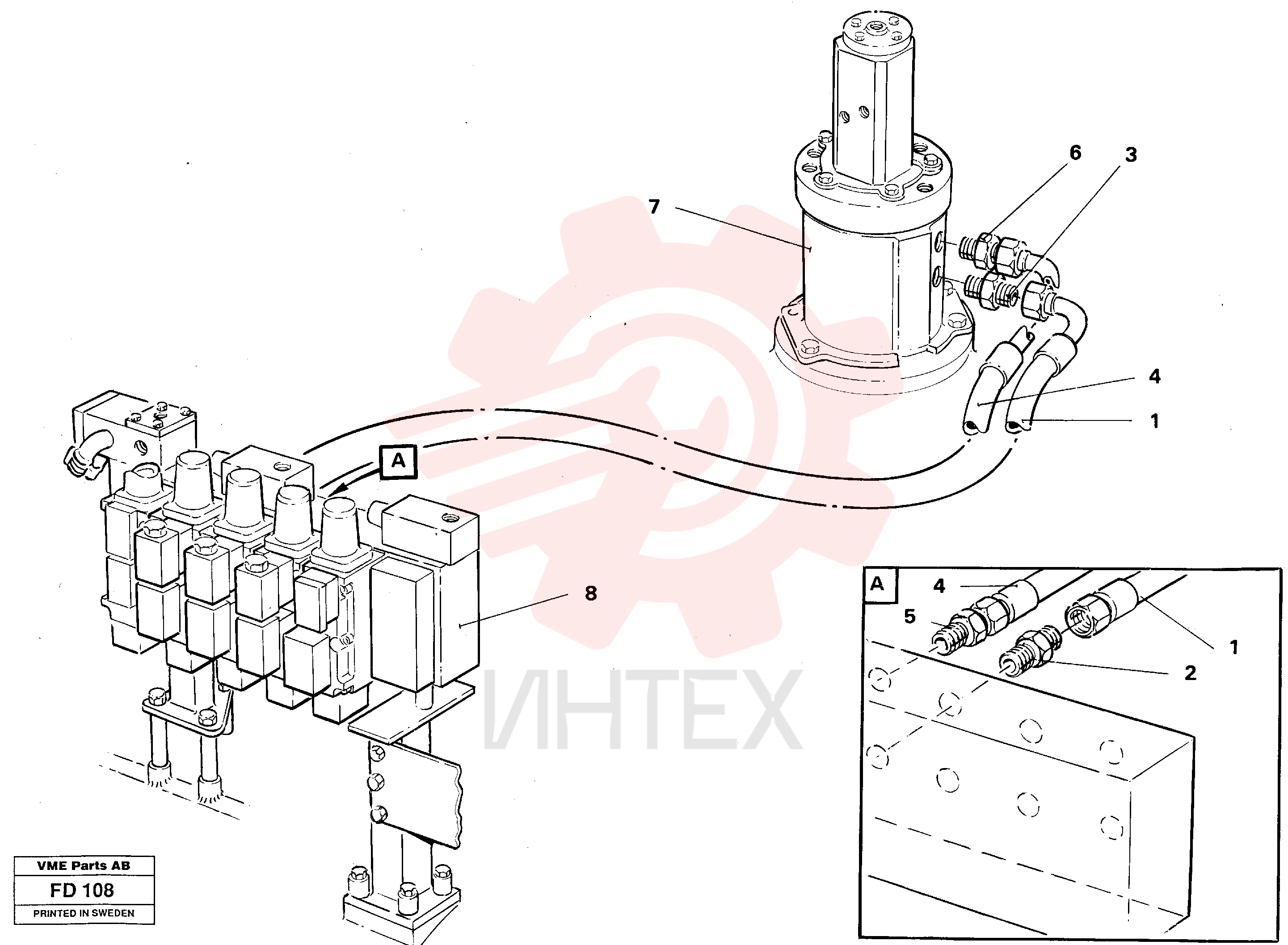Hydraulic hose VOE 14251418