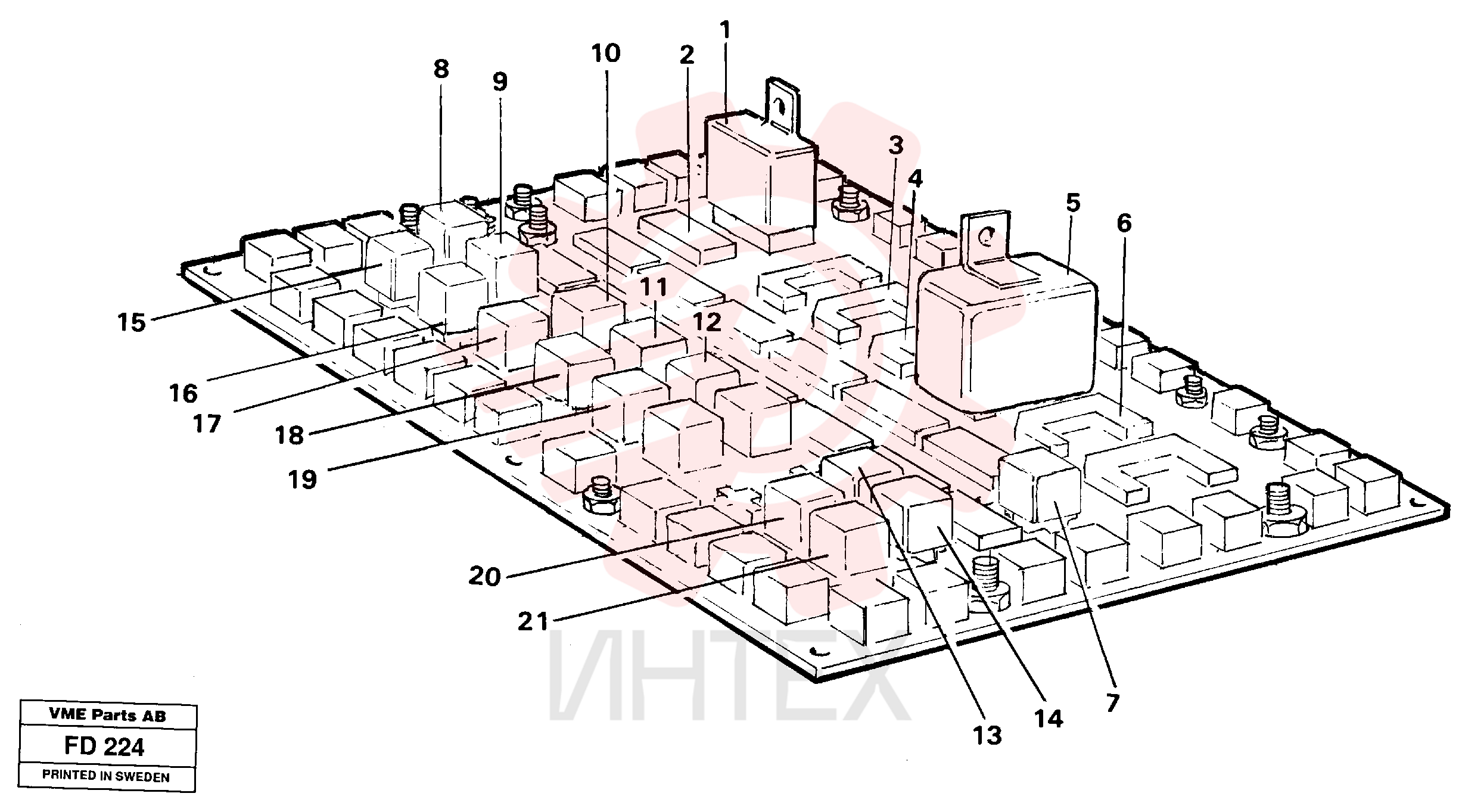 Intermittent relay VOE 14212961