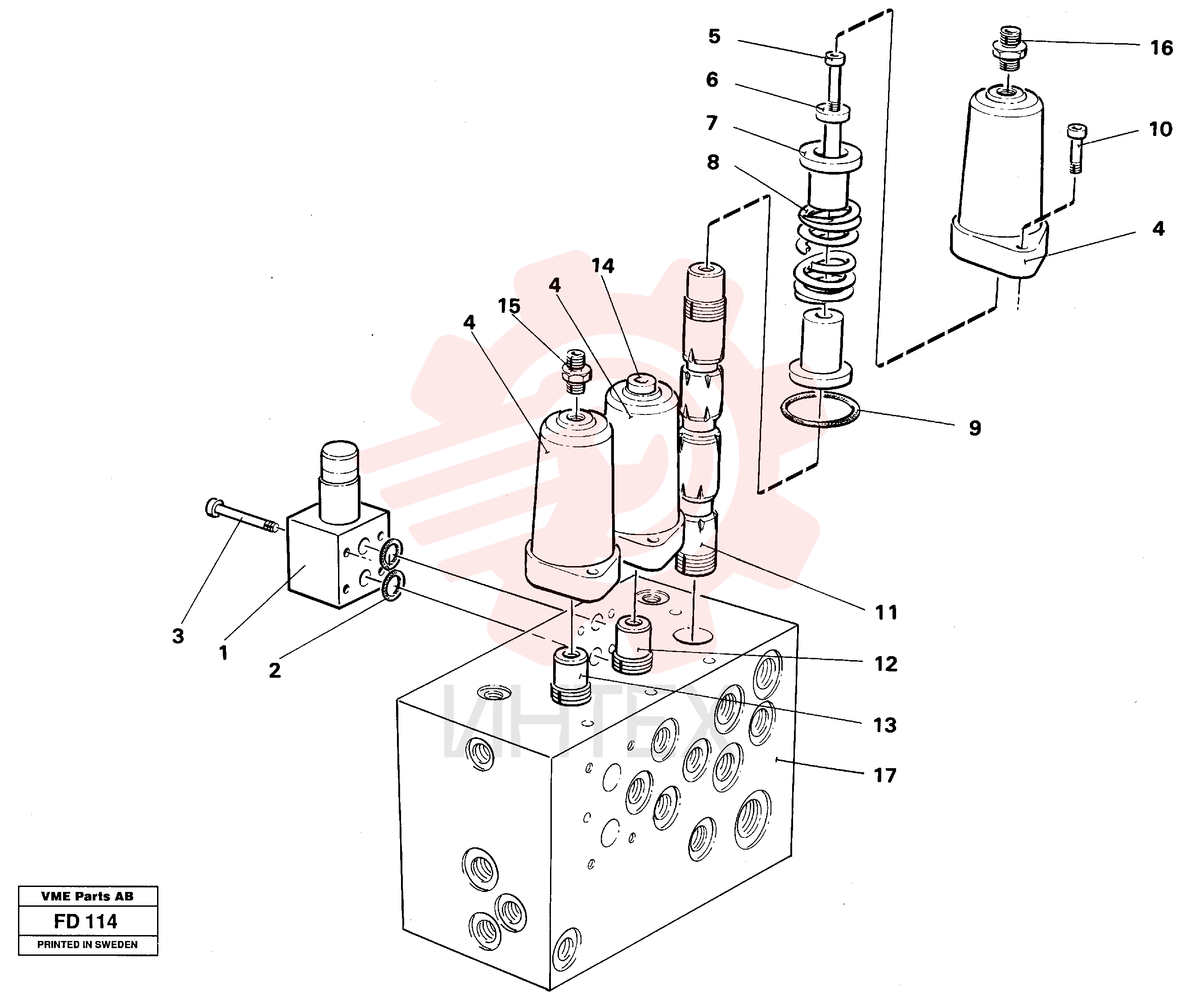 Pressure limiting valve VOE 14211238