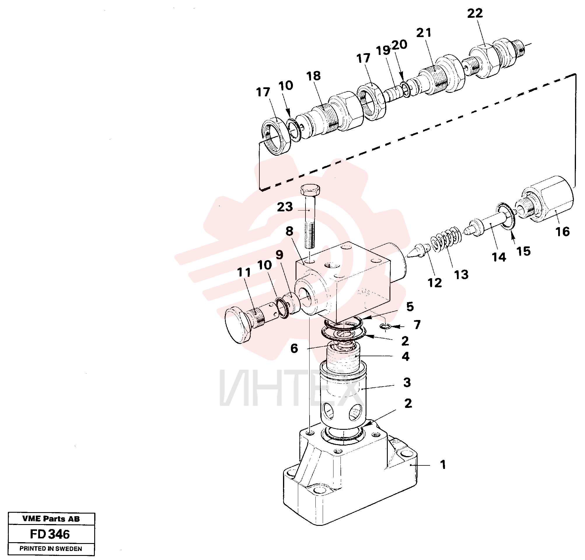 Pressure limiting valve VOE 14241445