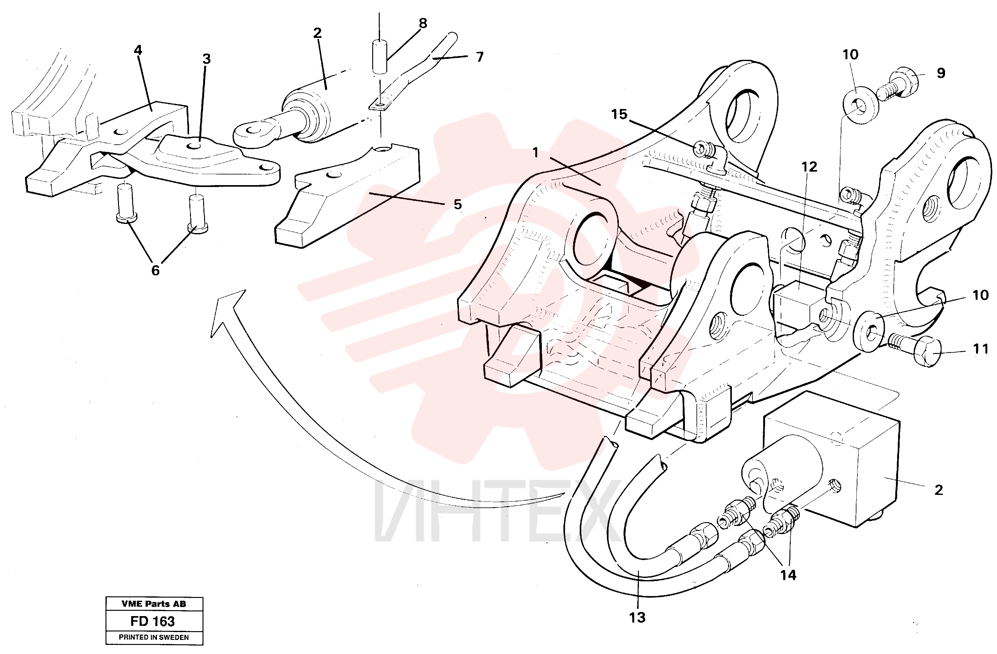 Quick attachment VOE 14258620
