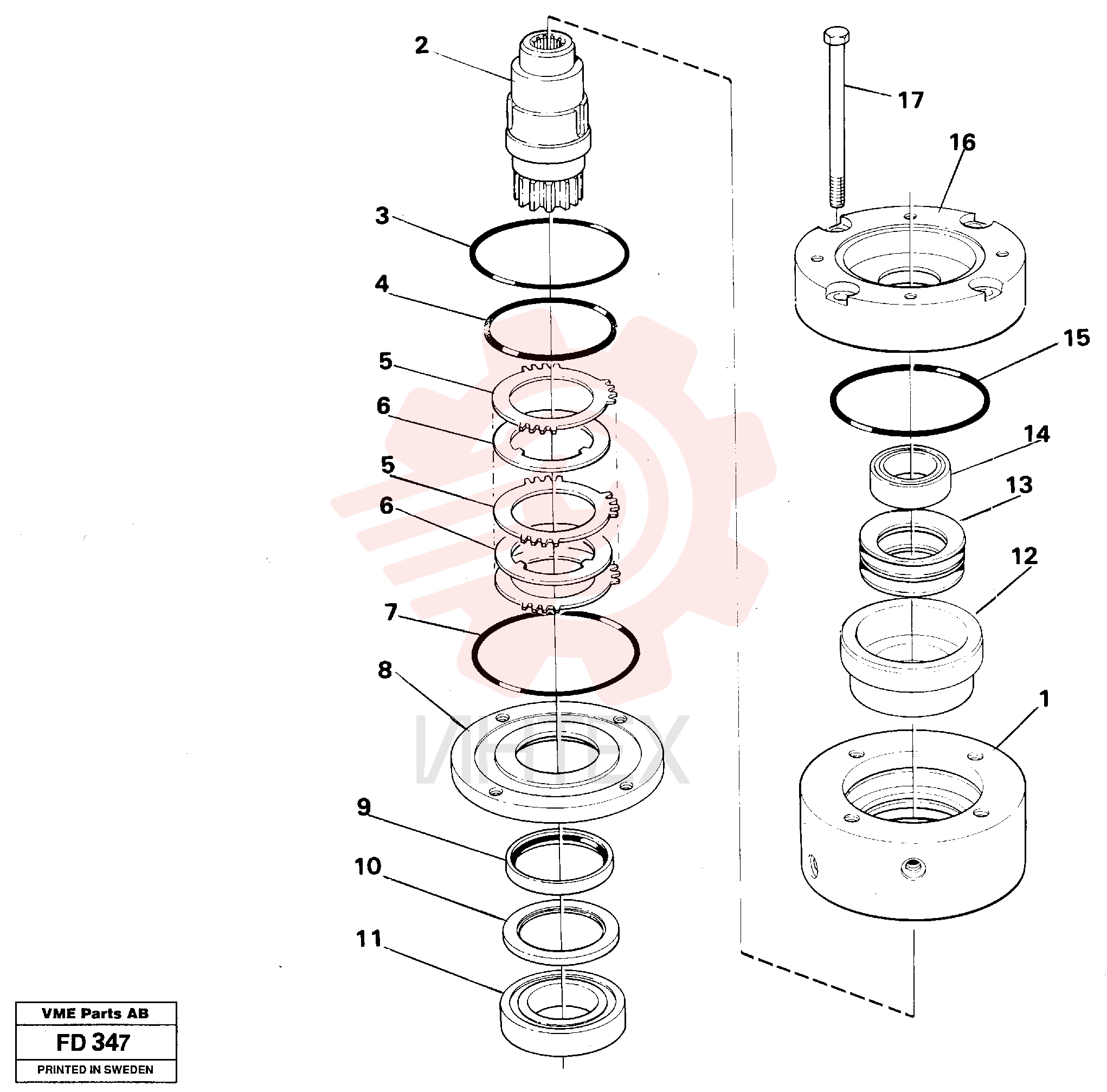 Swinging Brake VOE 14236610