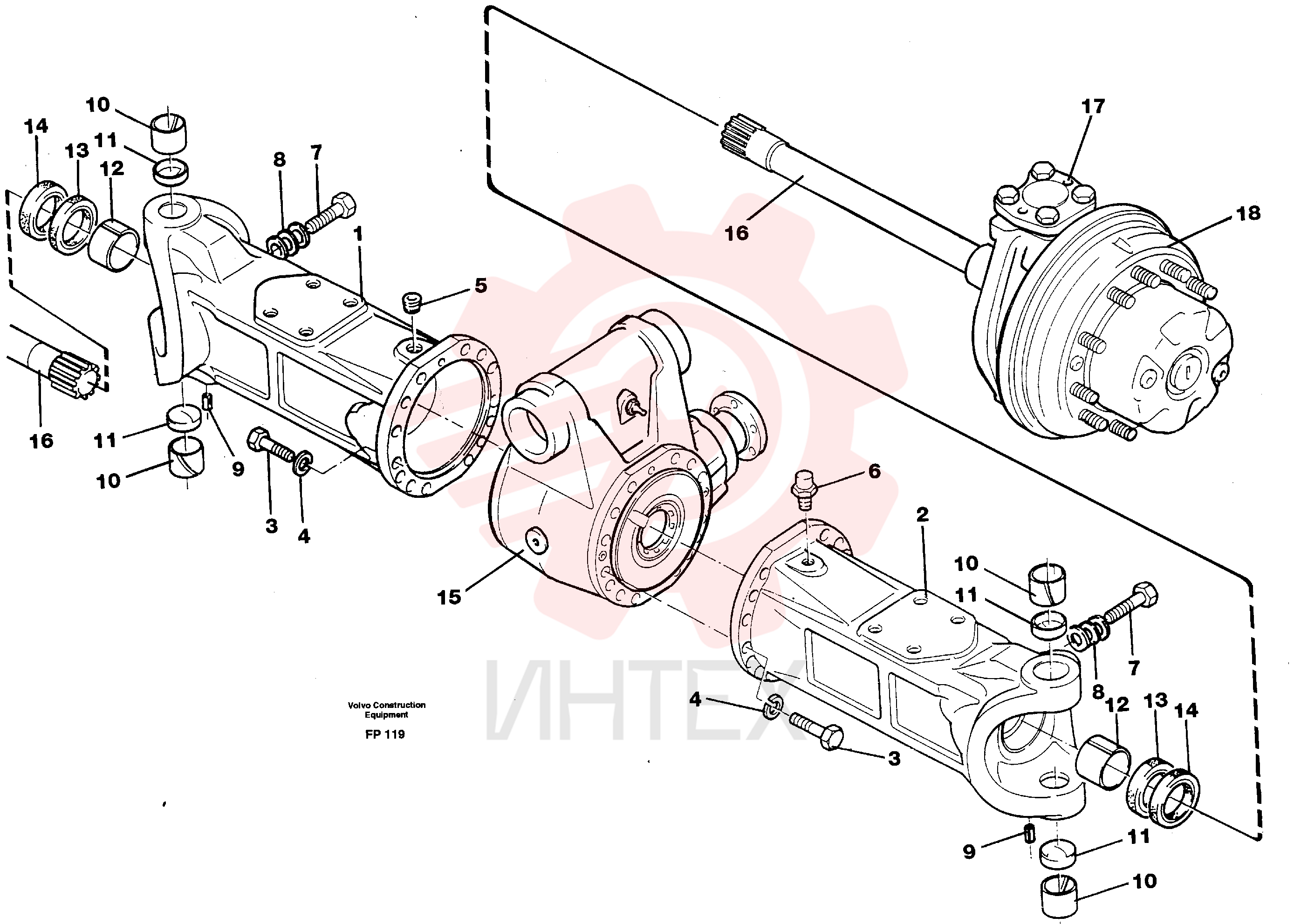 Axle Member VOE 11702923 (1)