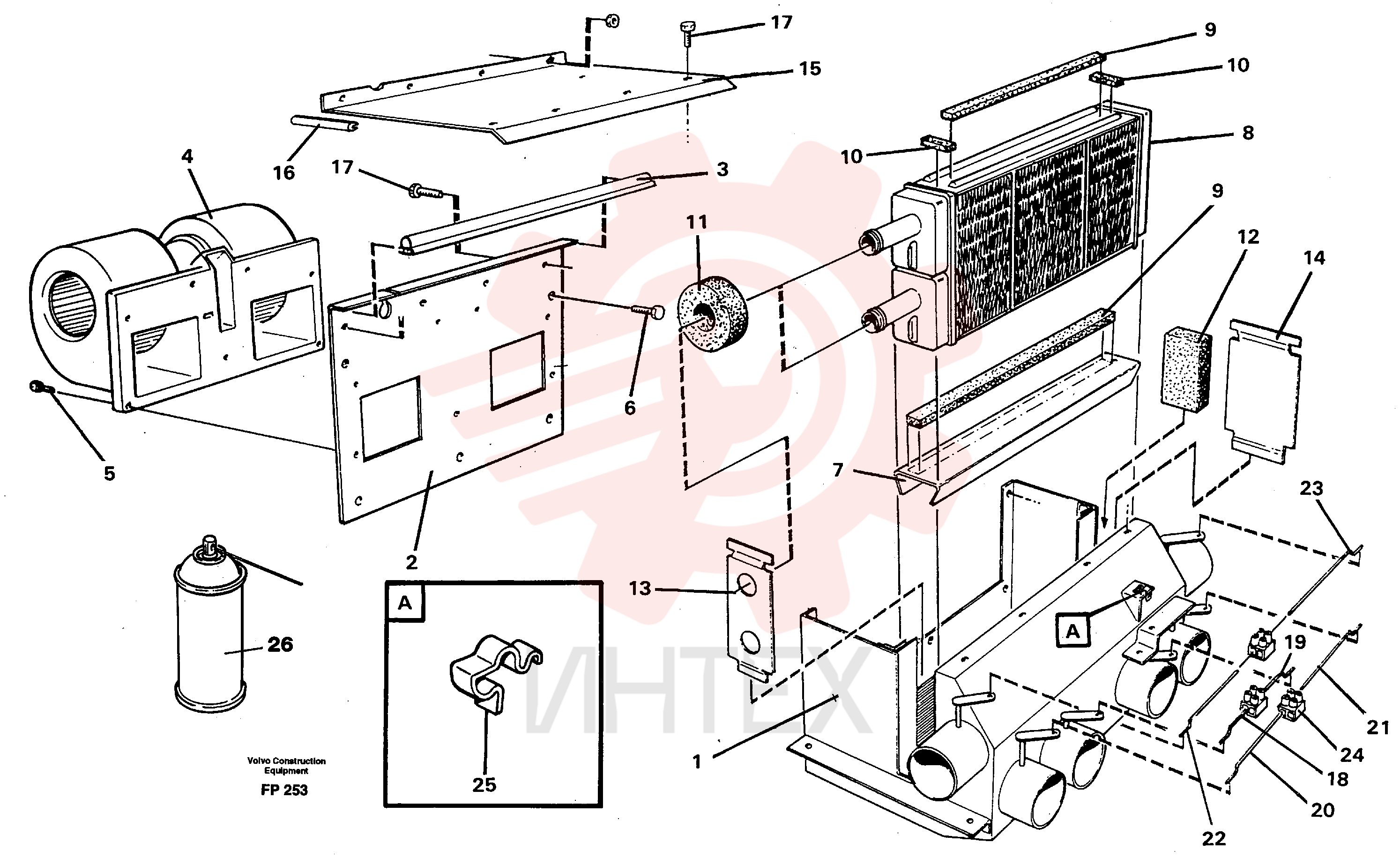 Cab heater VOE 14248796 (1)