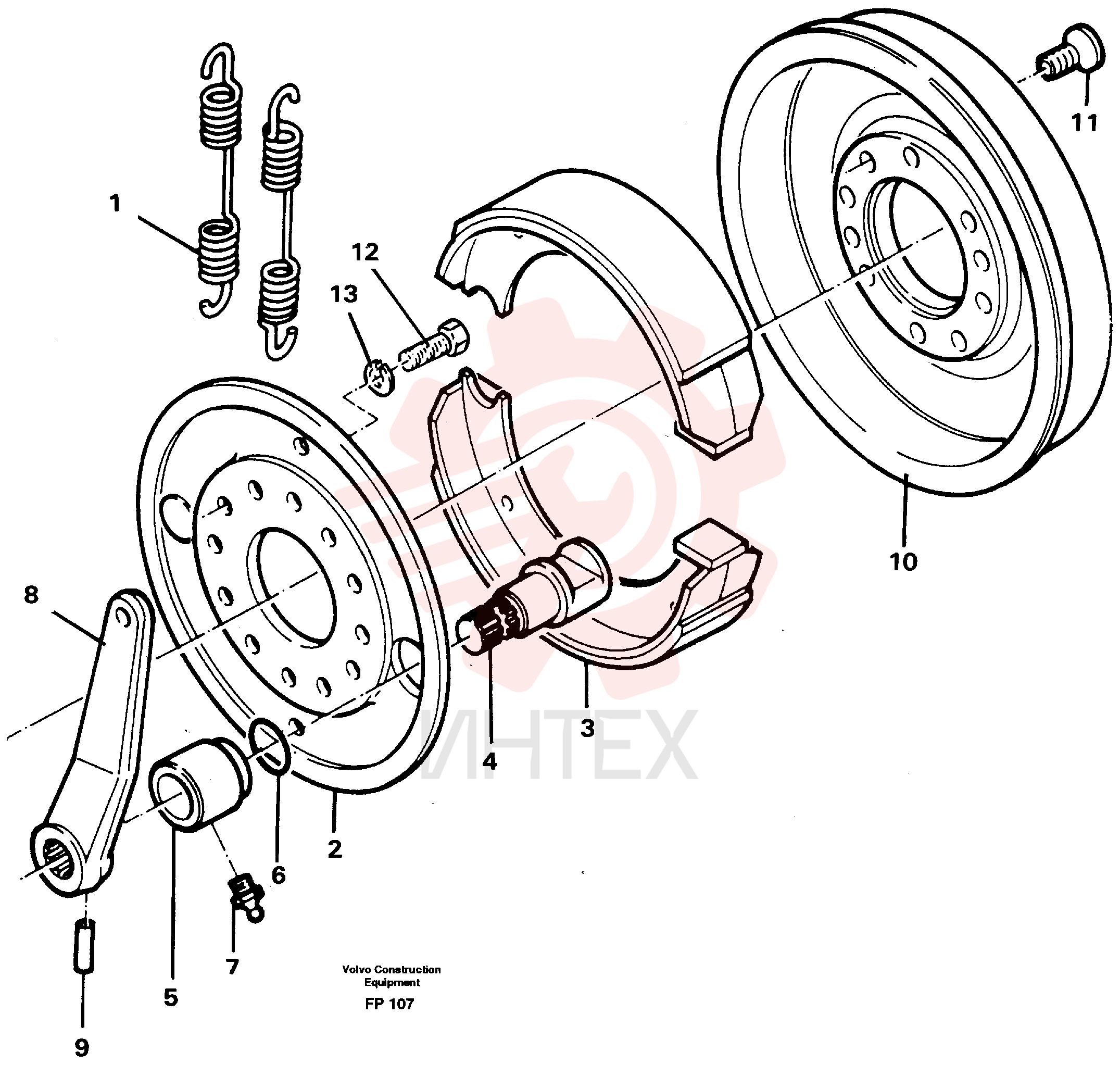 Drum brake VOE 14025846 (1)