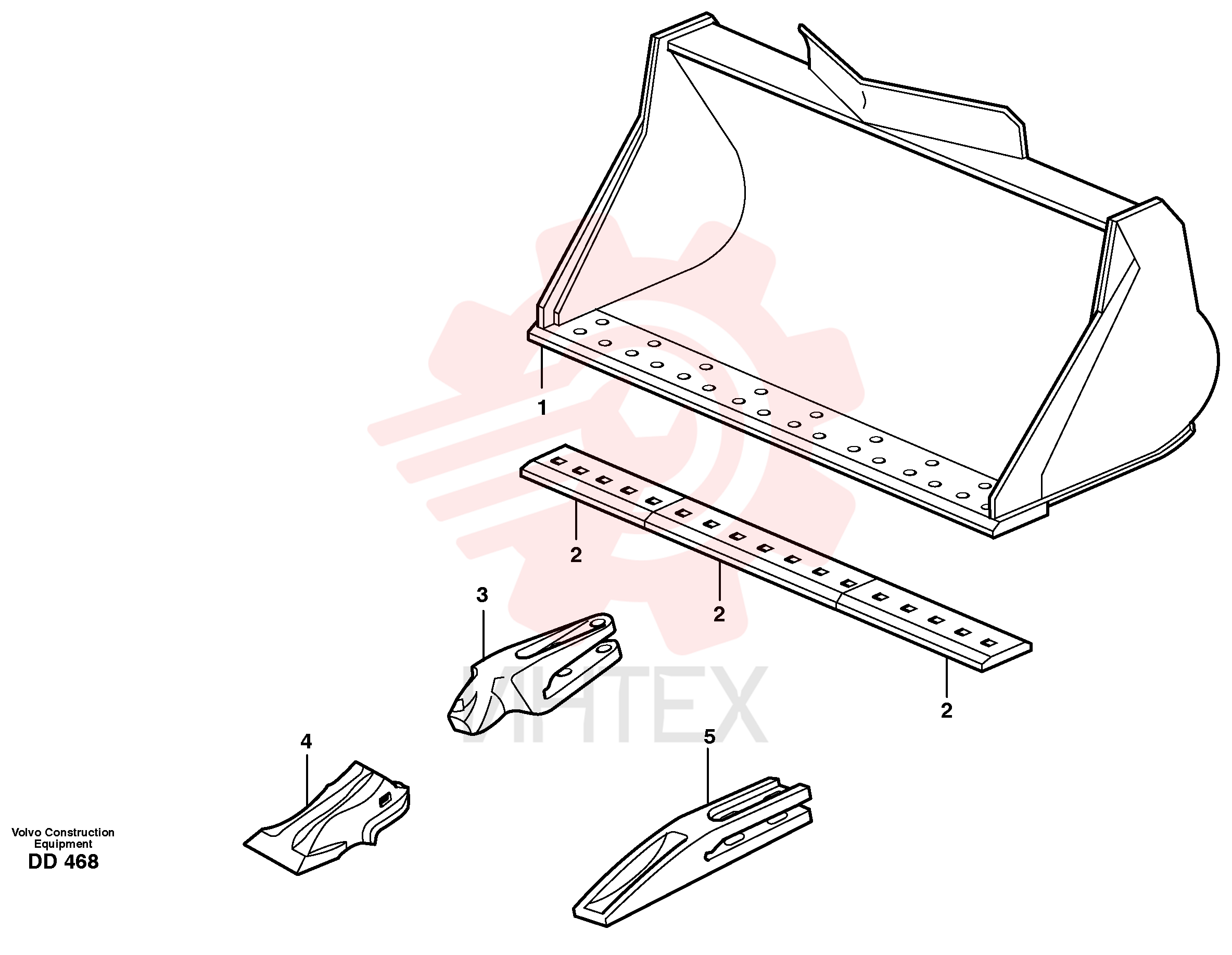 Нож ковша VOE 11010393 (5)