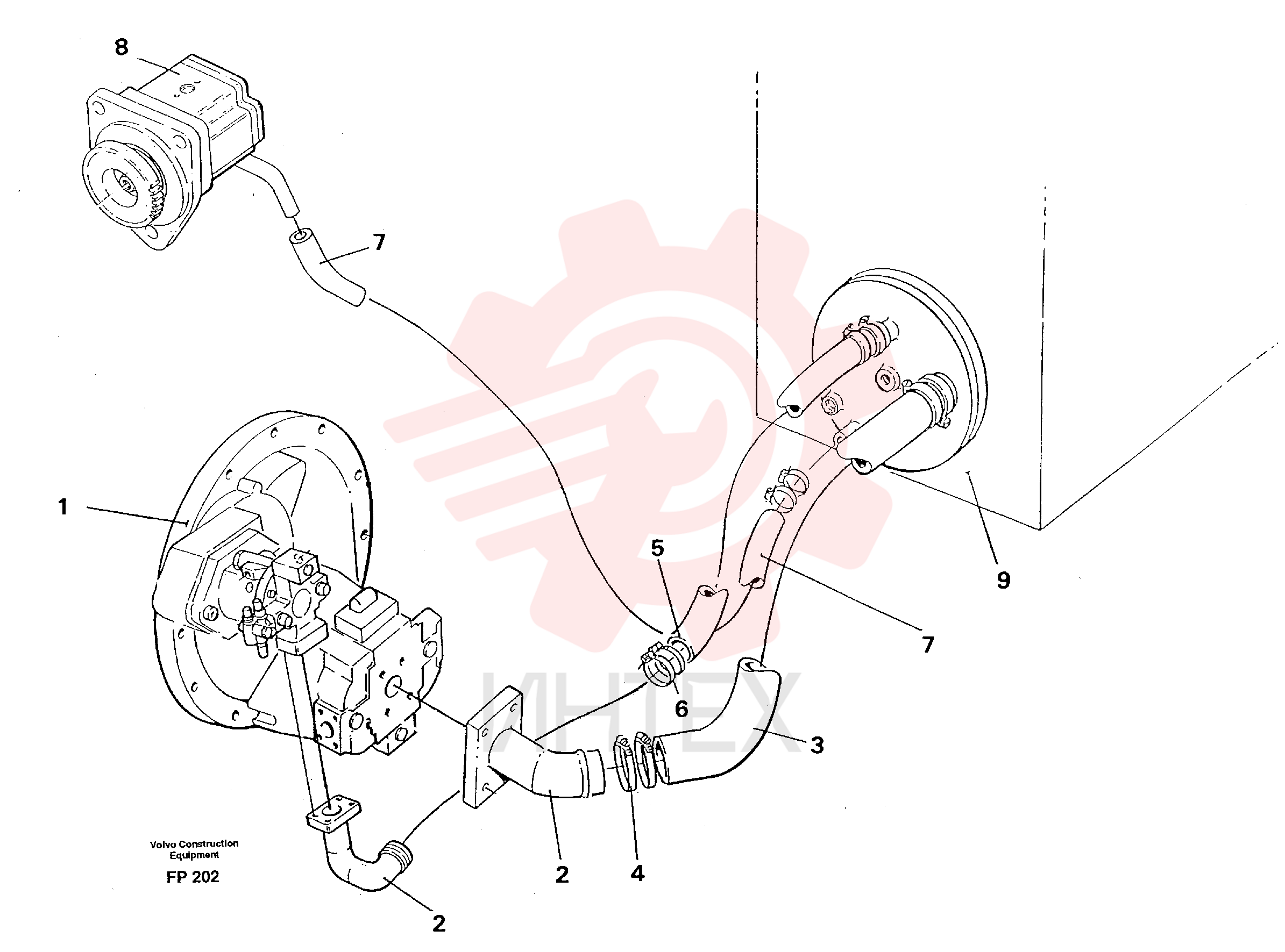 Suction hose VOE 14267933 (1)